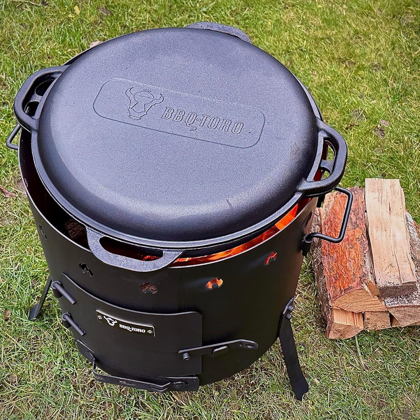 Kazan mit Ofen 16L (Outdoor-Set), 16 Liter mit Ø 40 cm Utschak