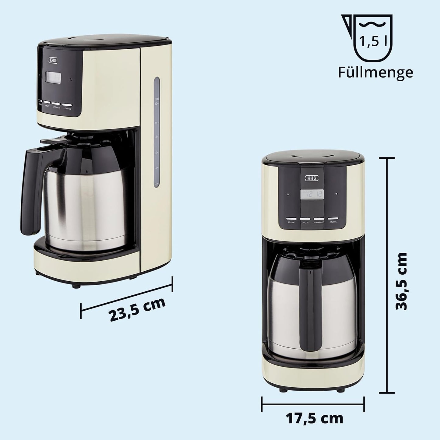 Kaffeemaschine TKA-182 mit Thermo-Kanne