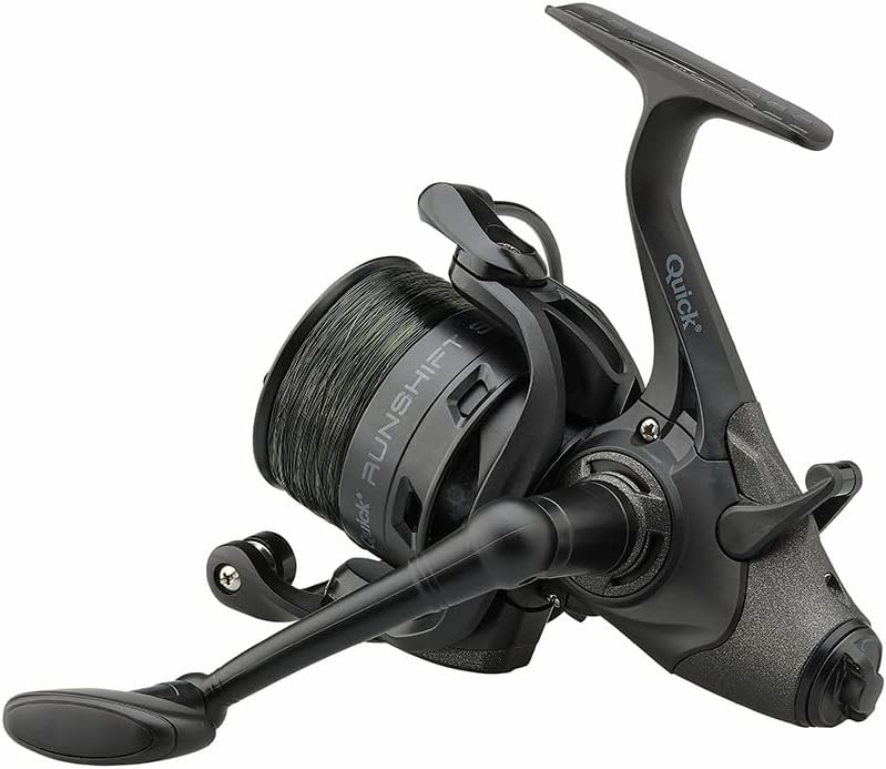 Angelrolle Runshift 3L FS + Camo Line, Schwarz, 4000