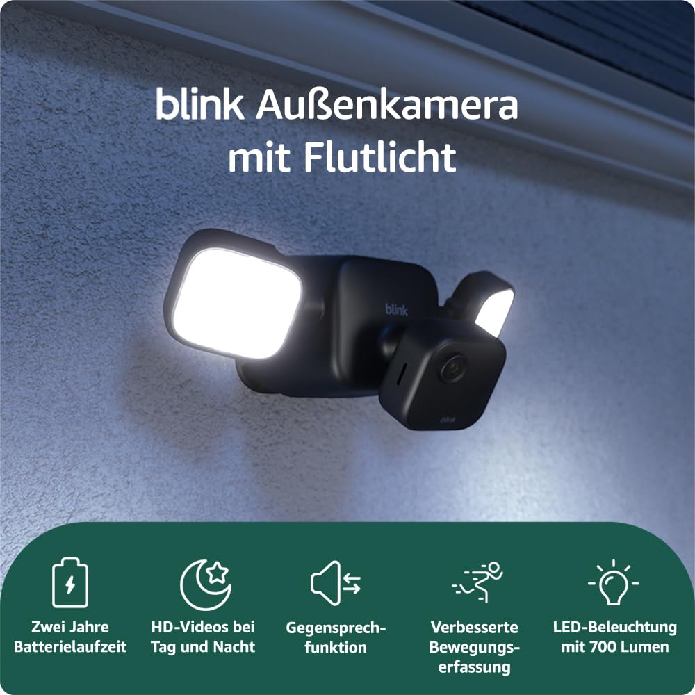 Kabellose Flutlicht-Sicherheitskamera mit Basismodul, Kamerasystem Ohne Abonnement