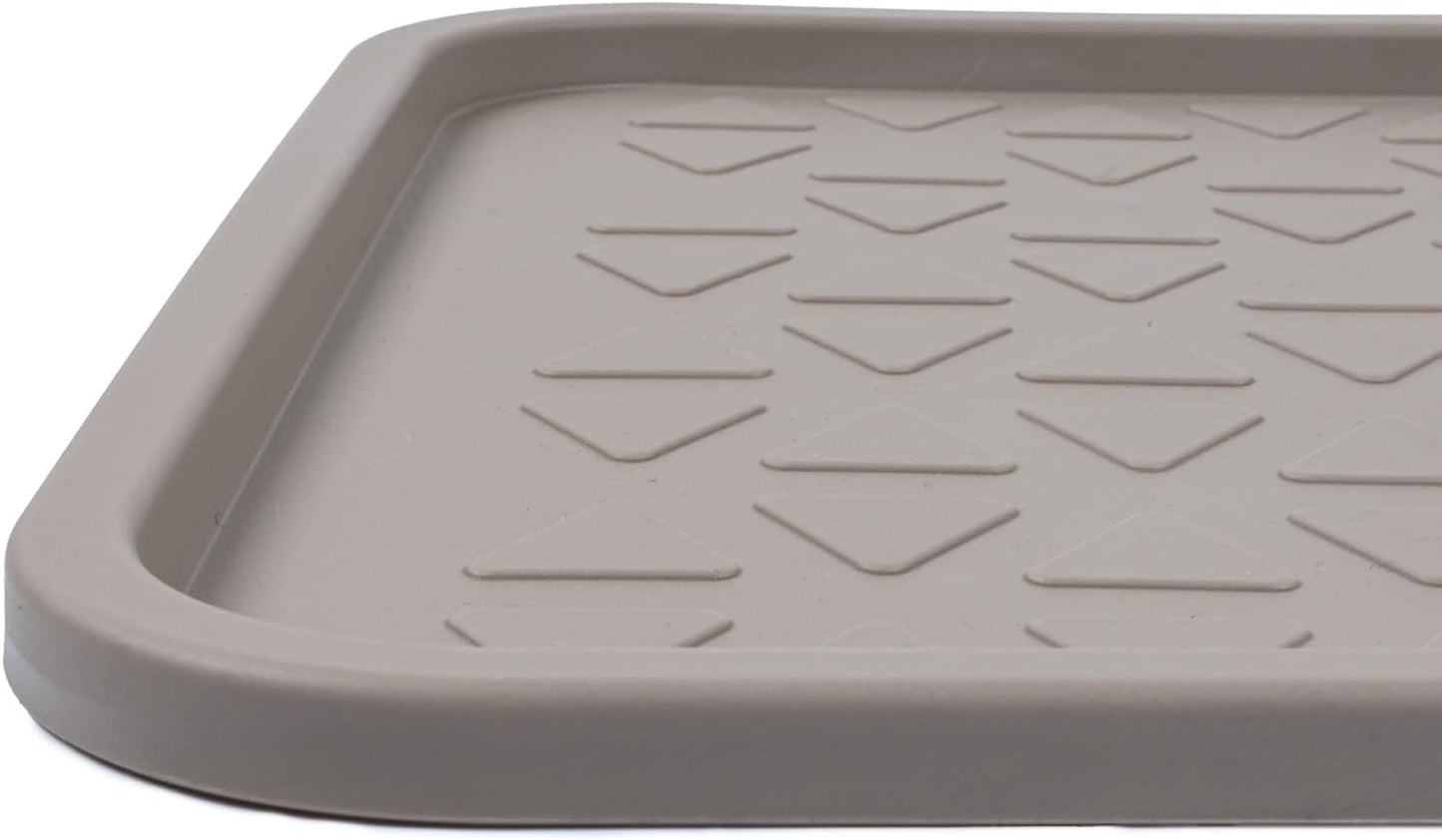 2-teiliges Schuhabtropfschalen-Set, Beige 38 x 50 cm 2 Stück