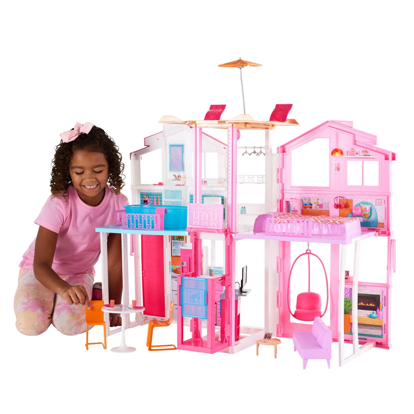 Traumvilla Stadthaus Spielset, Rosa-weiss