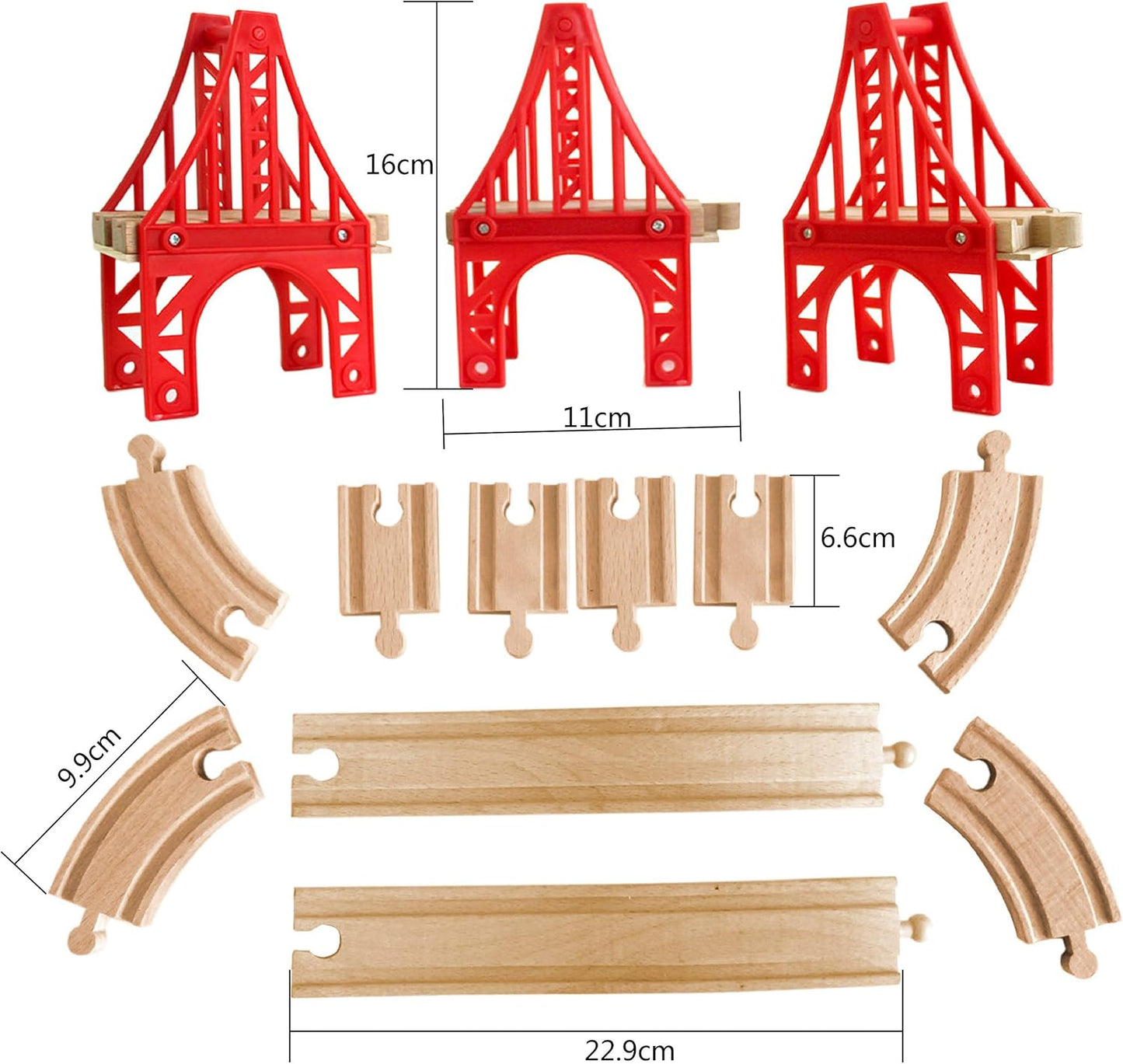 3 Stück Hängebrücken