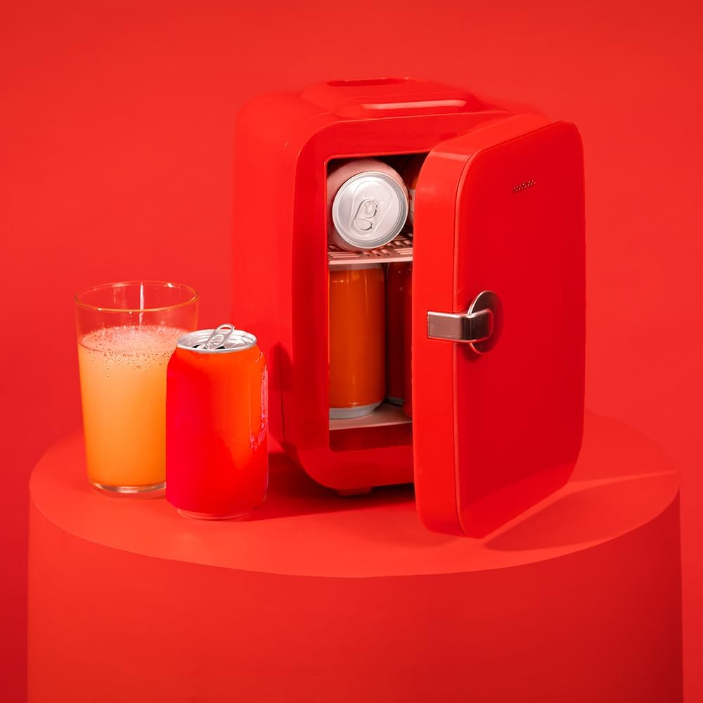 Mini-Kühlschrank mit Heizfunktion, 4 L | Río Rot