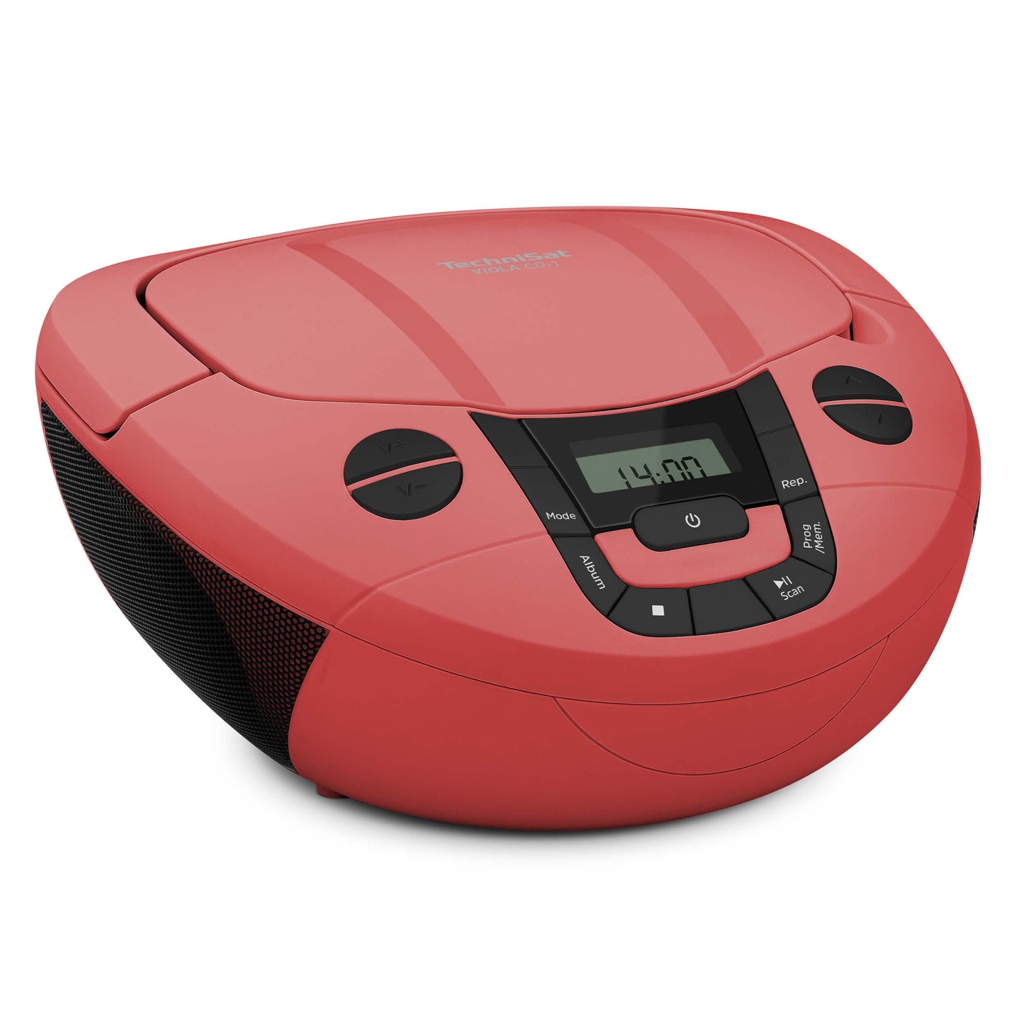 Tragbare CD-Boombox, rot