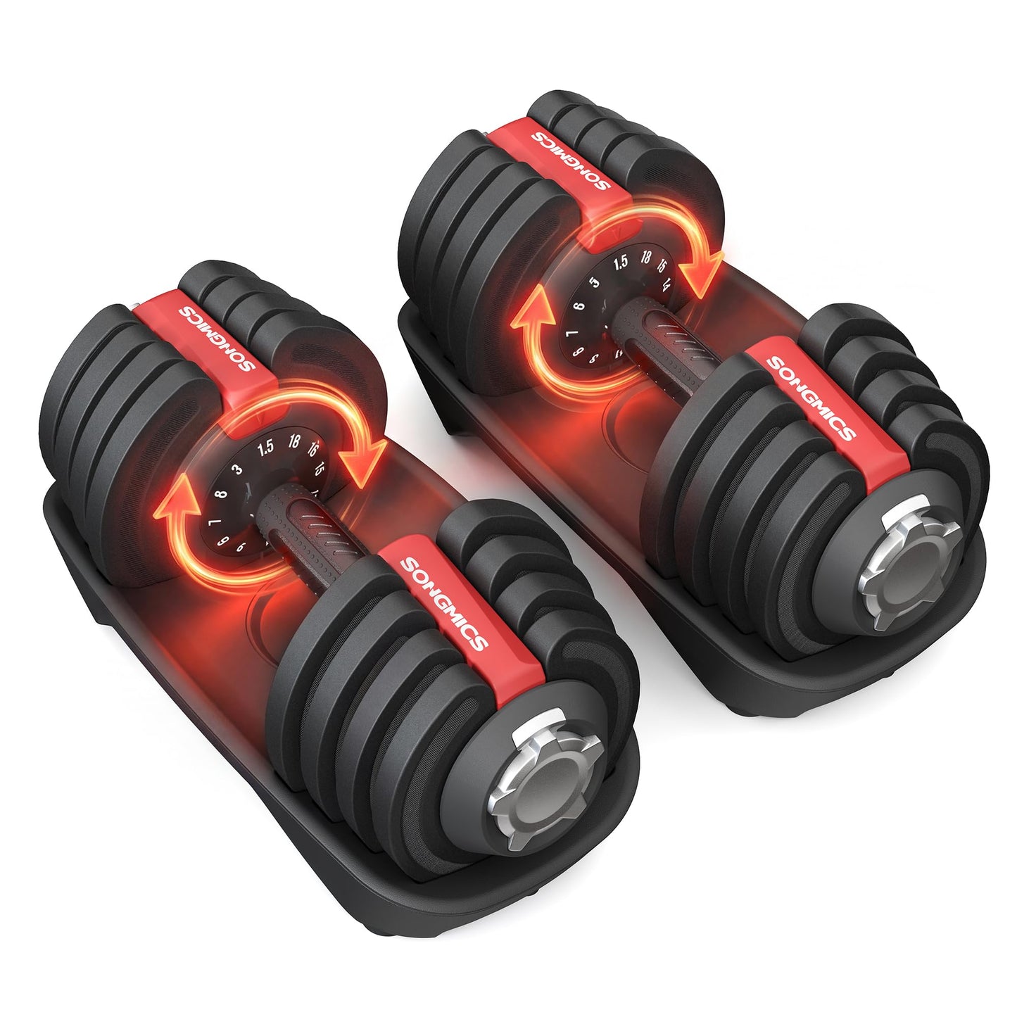 Kurzhanteln-Set mit Ständer (2 x 18 kg), 2 x 18 kg