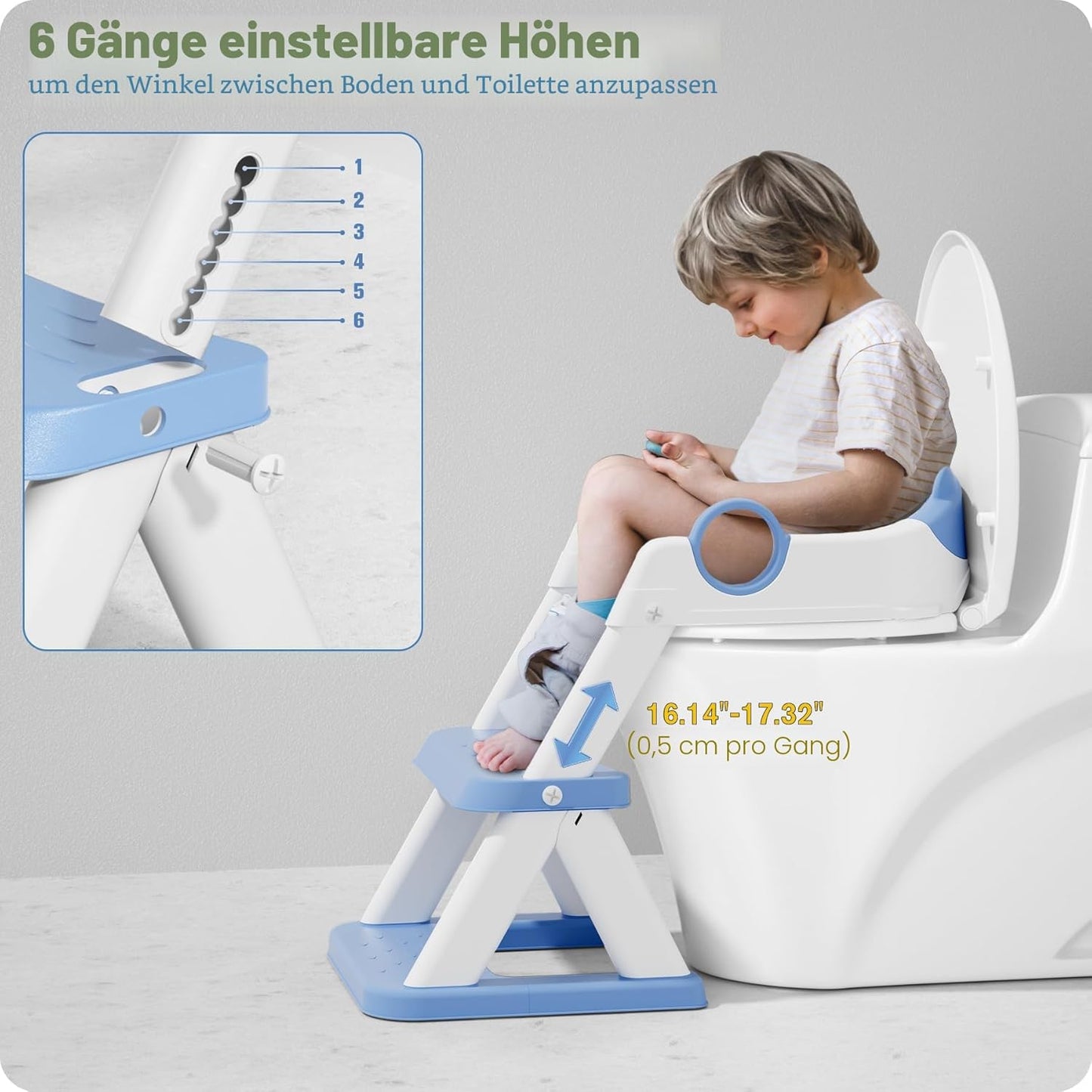 Kindertoilettensitz mit Leiter