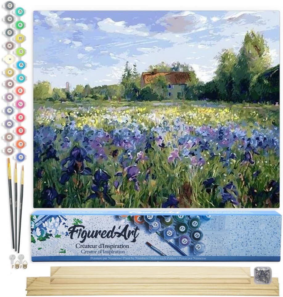 Malen Nach Zahlen Set Auf dem Land, Auf dem Land 40x50cm Mit Keilrahmen (nicht gespannt)
