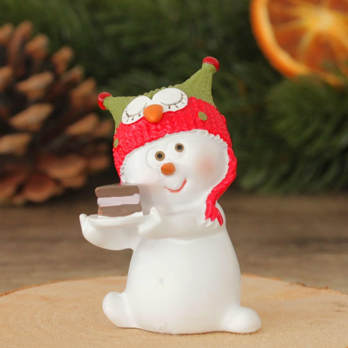 Lustige Schneemann Weihnachtsfiguren, 4 Stück