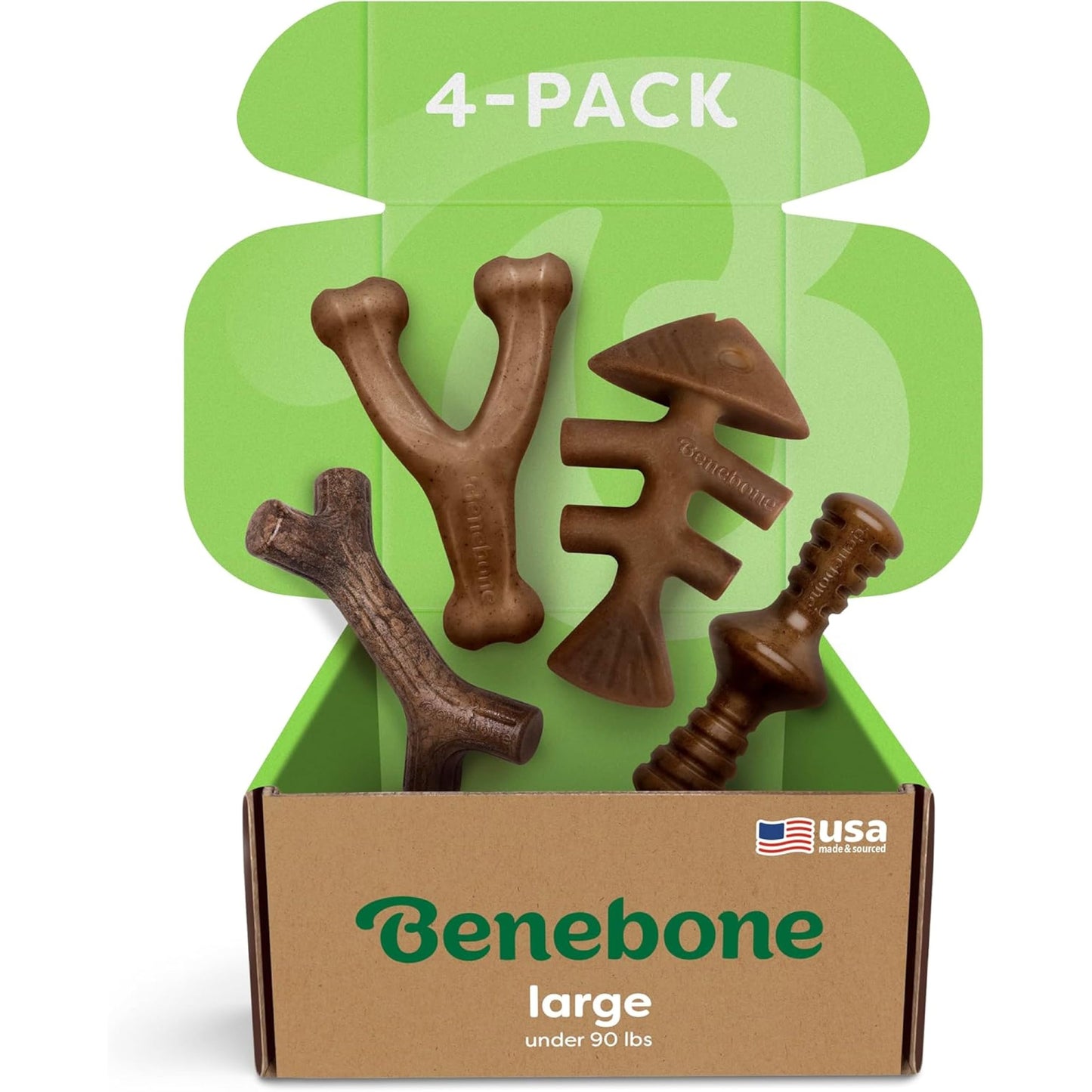 Hunde-Kauspielzeug-Set, 4 Pack Large