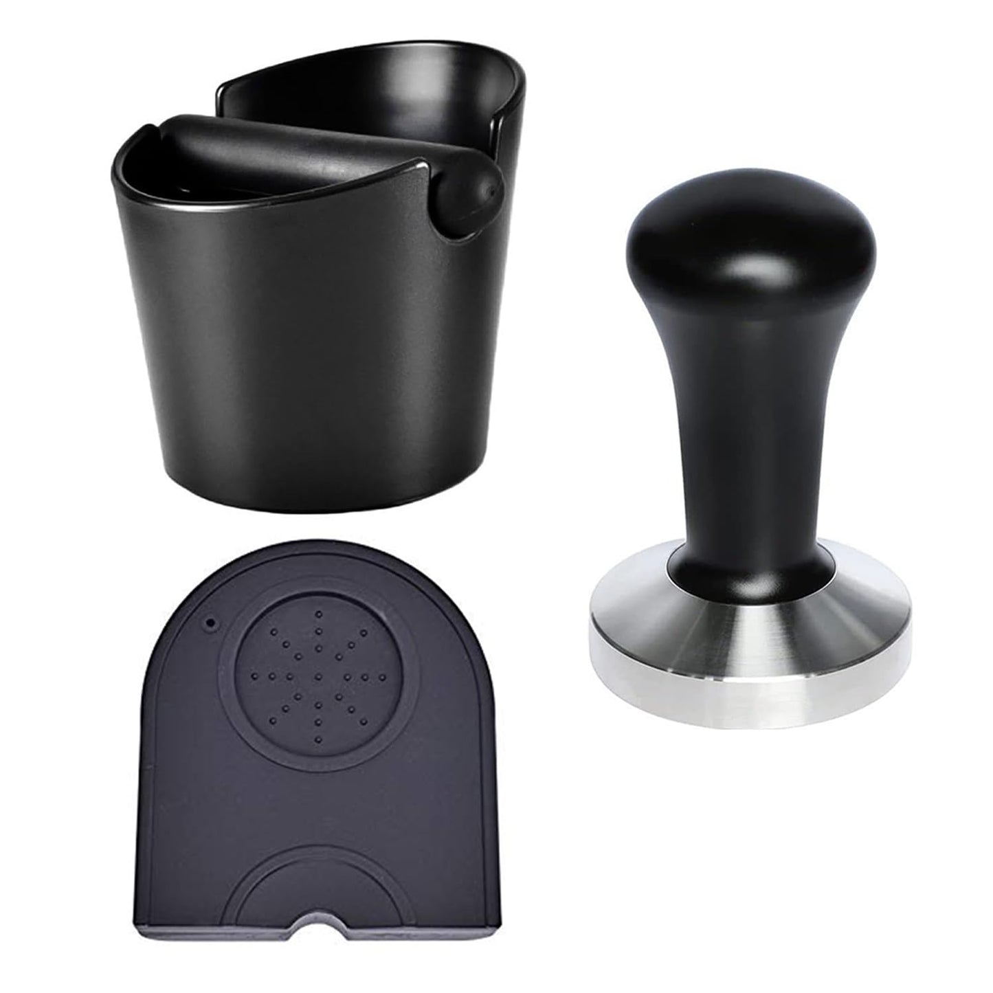 Abklopfbehälter und Tampermatte Set
