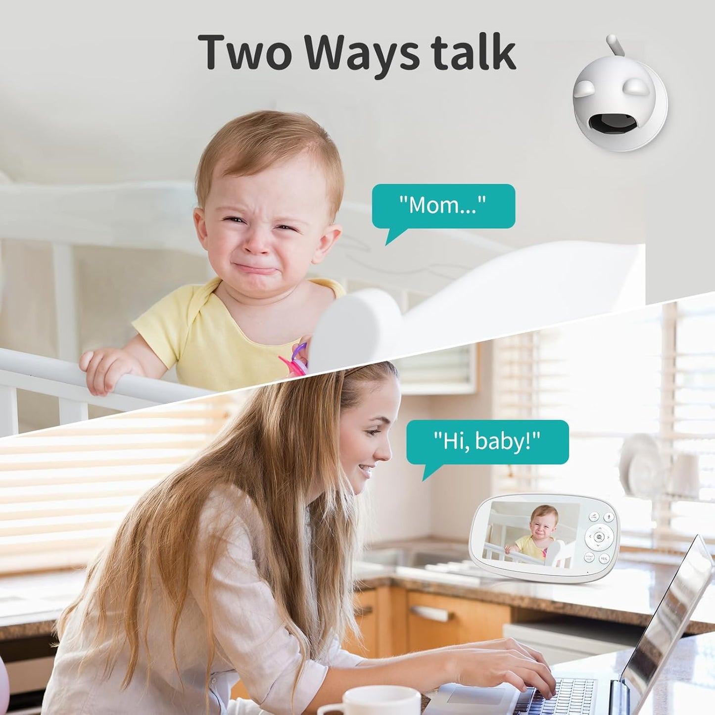 Babyphone mit Kamera und Monitor, 5.5'VB10S