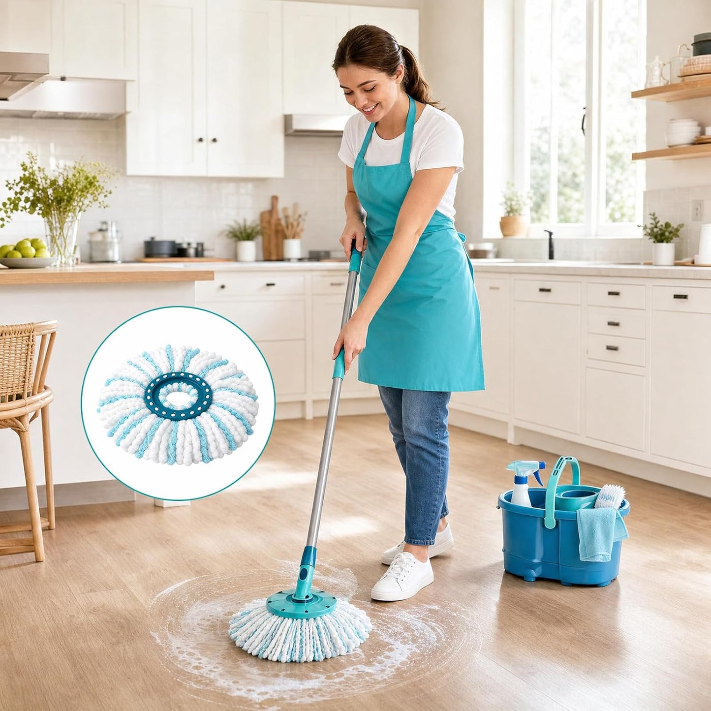 Mikrofaser Wischmop Ersatzbezüge