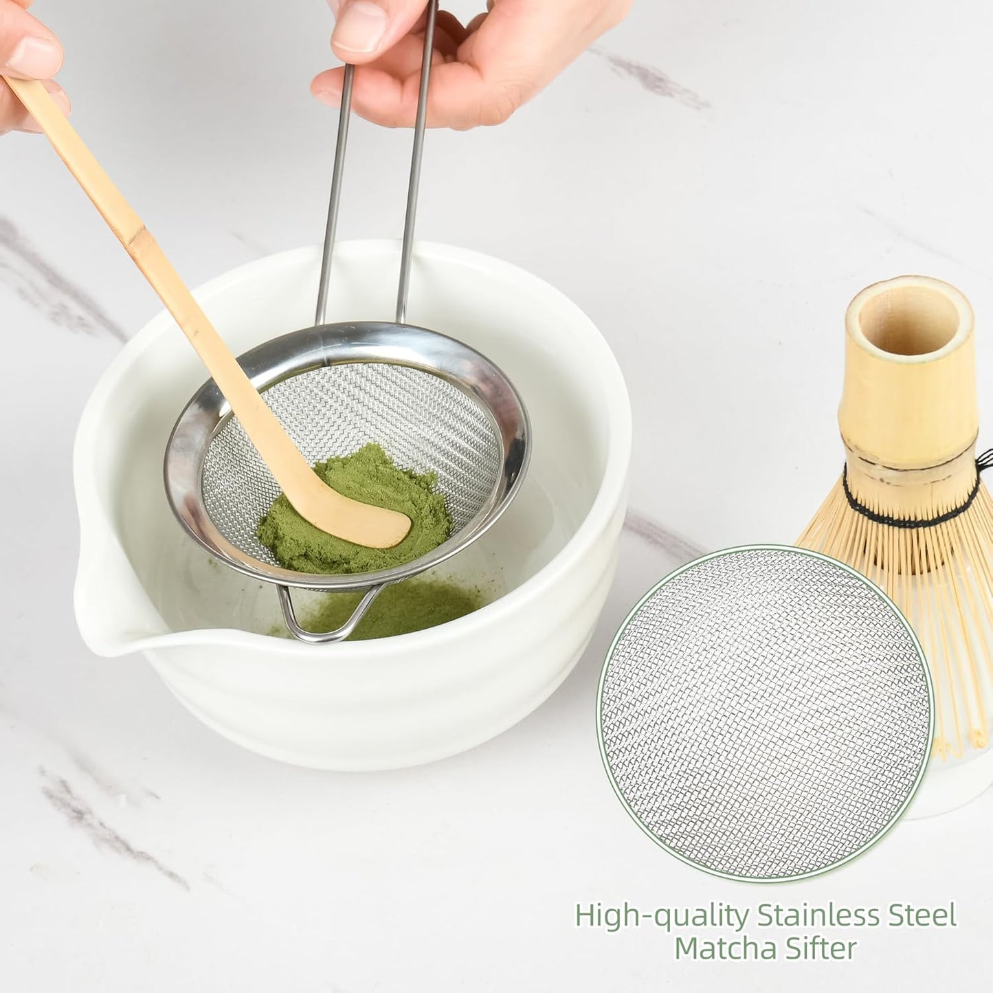 Matcha-Set für Teeliebhaber, White