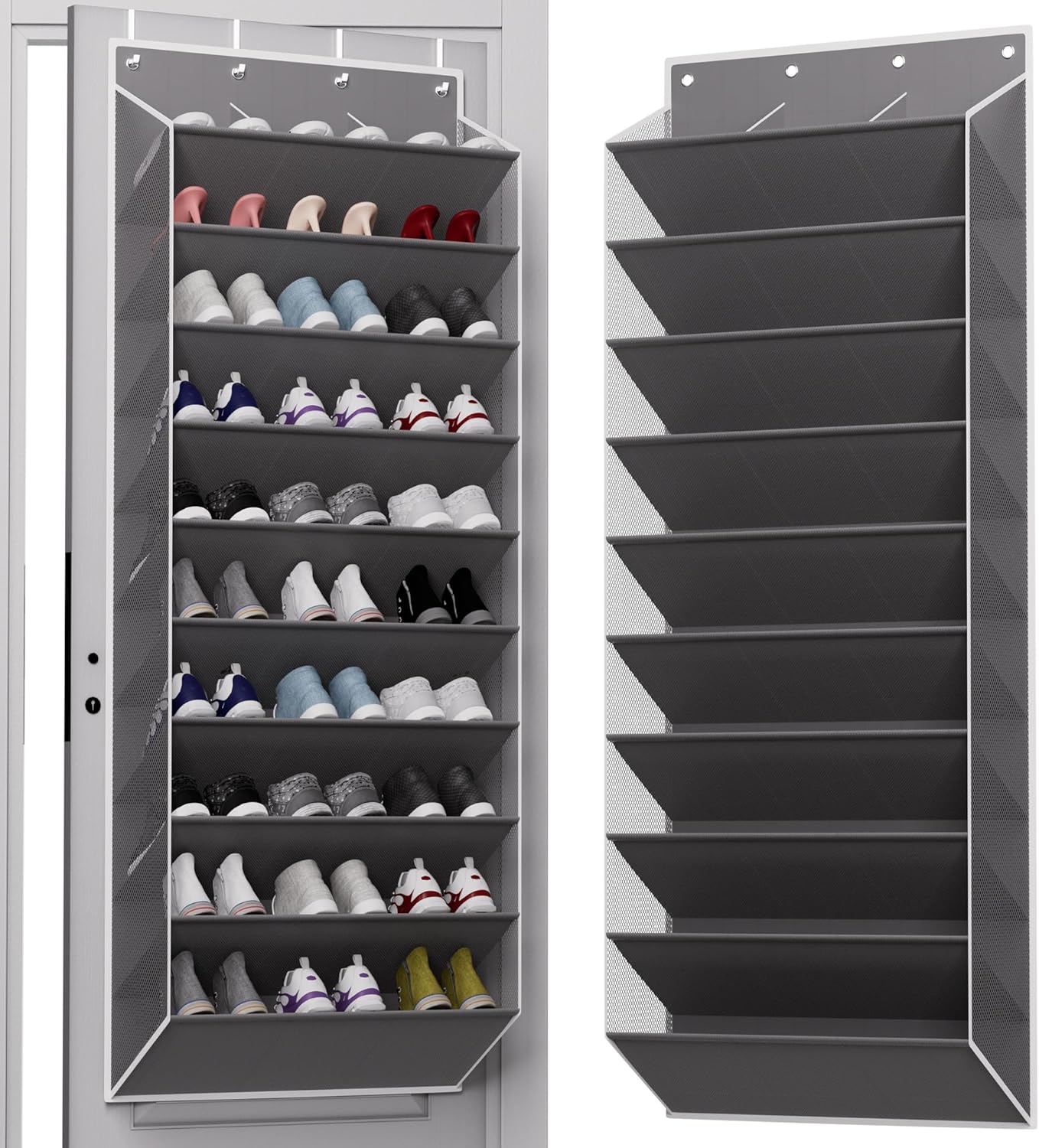 Hängender Schuh-Organizer, A-grau