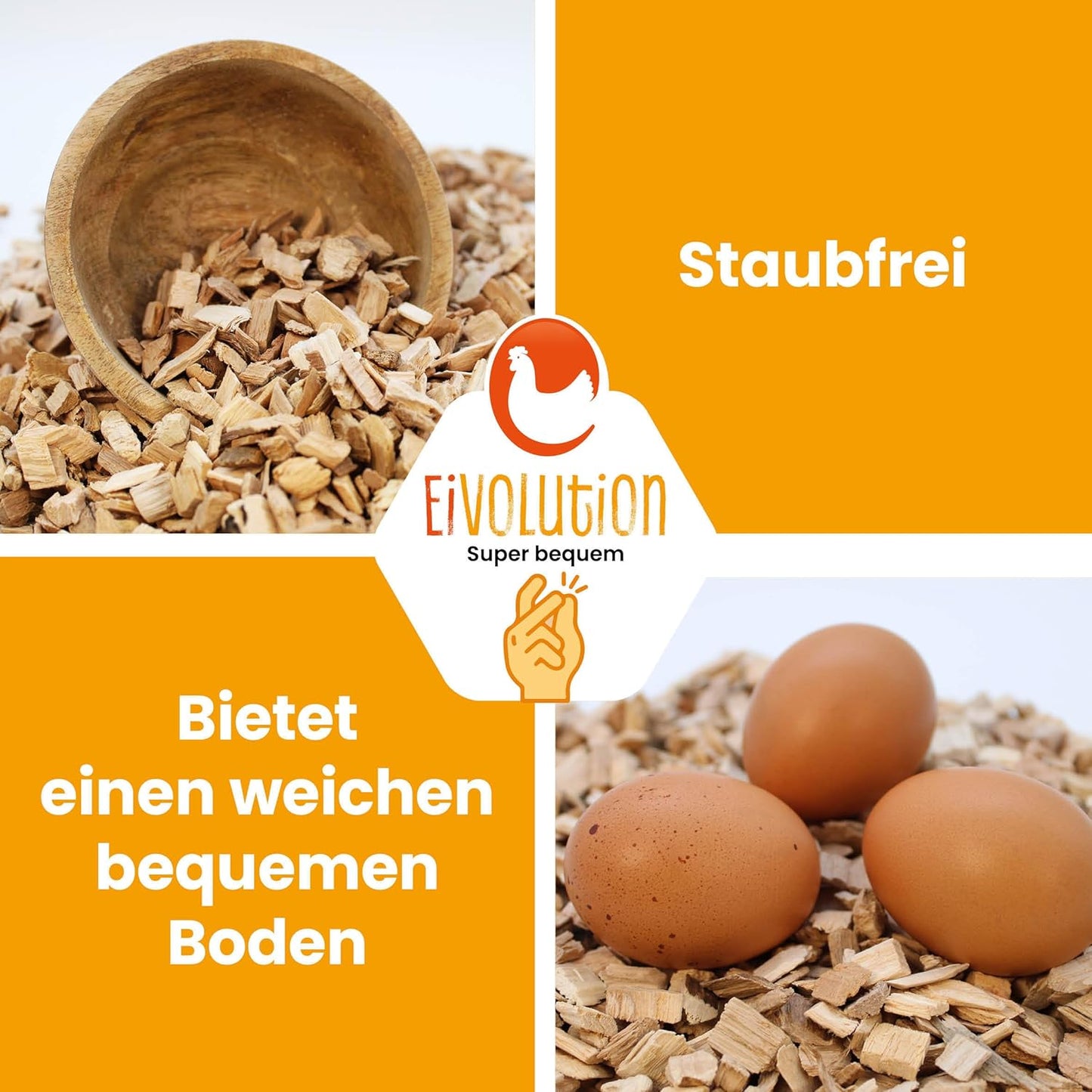 Buchenhack Einstreu, Staubfrei & Natürlich