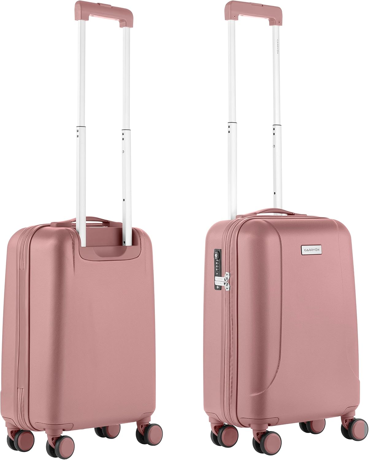 Hartschalen Handgepäck Koffer 55cm Kabinentrolley, Rosa Kleine