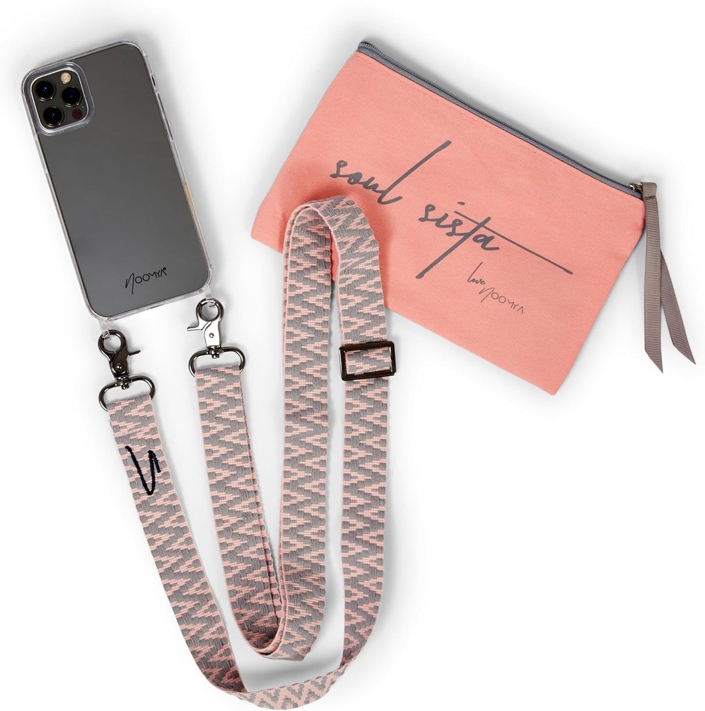 Handykette mit Hülle für iPhone SE (3. Gen), iPhone SE 3. Gen 2022, Set Sweet Grey