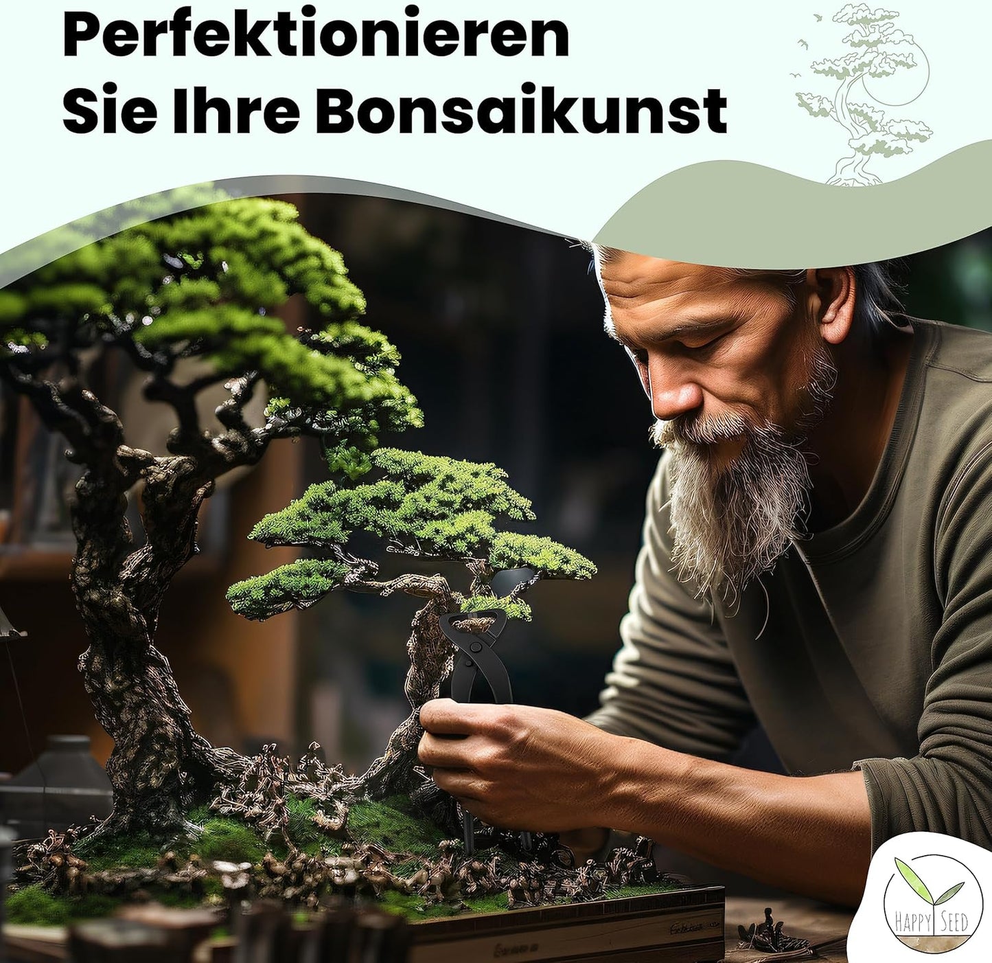 4-teiliges Bonsai Werkzeug-Set, Werkzeug Set
