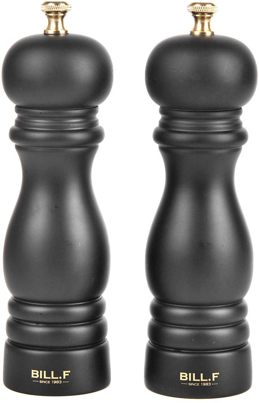 Salz- und Pfeffermühlen-Set mit Keramikrotor, Schwarz