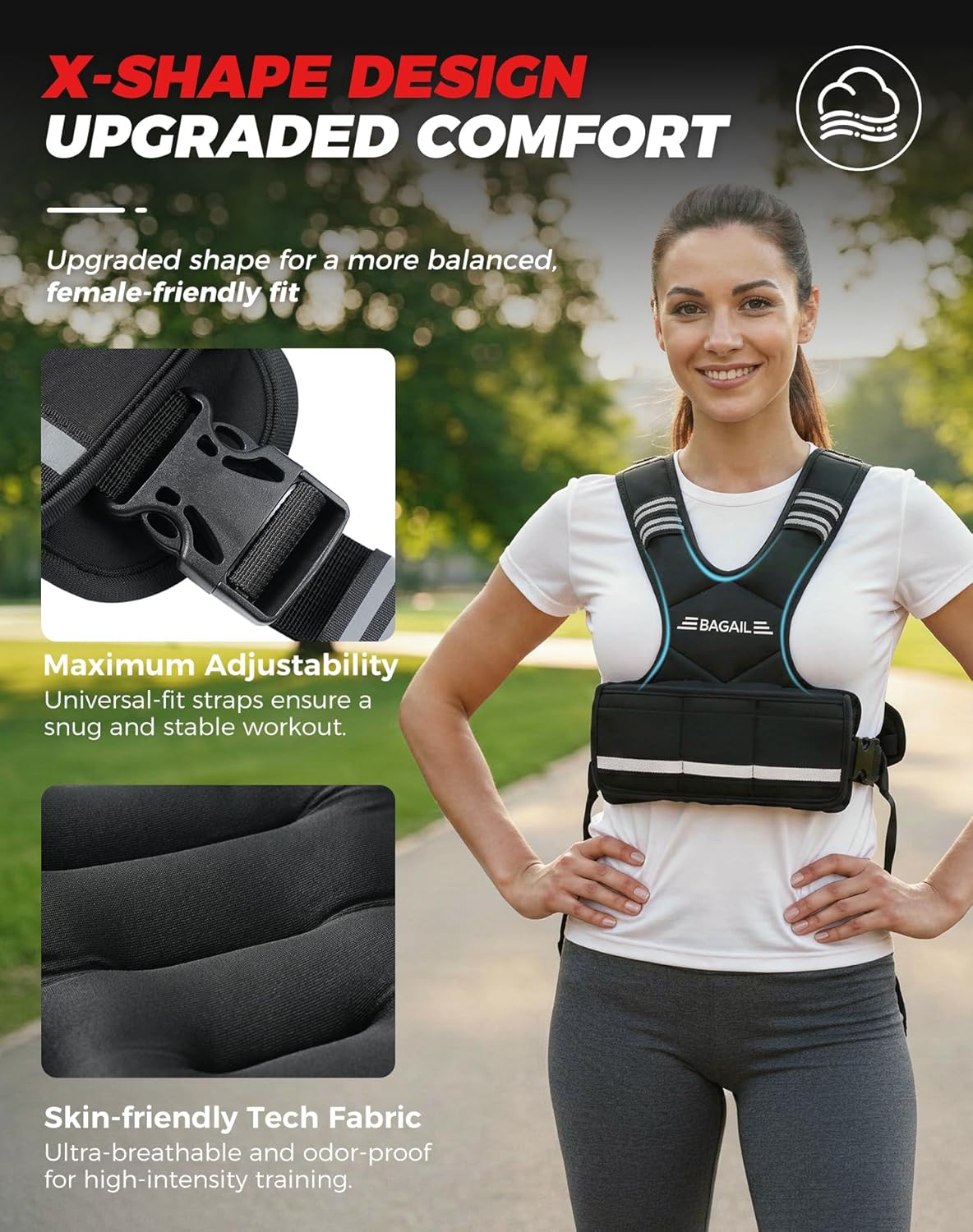 Einstellbare Gewichtsweste für Krafttraining, Rosa 5.5-8.2kg / 12-18lb