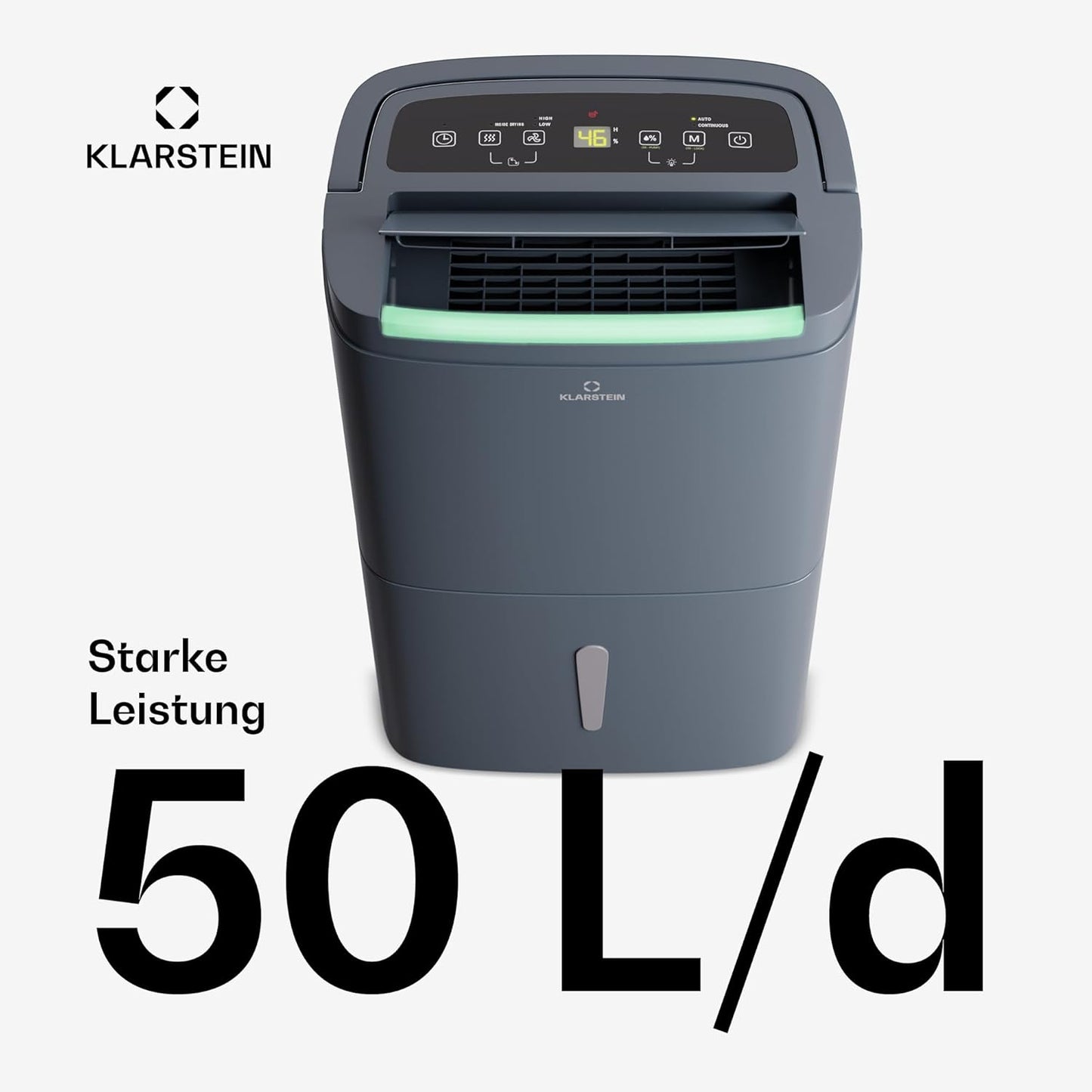 Luftentfeuchter, 50 L Anthrazit
