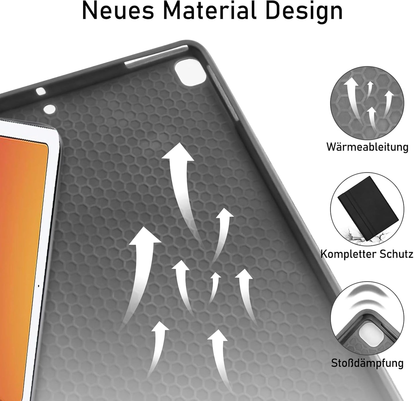 Hülle mit Tastatur für iPad