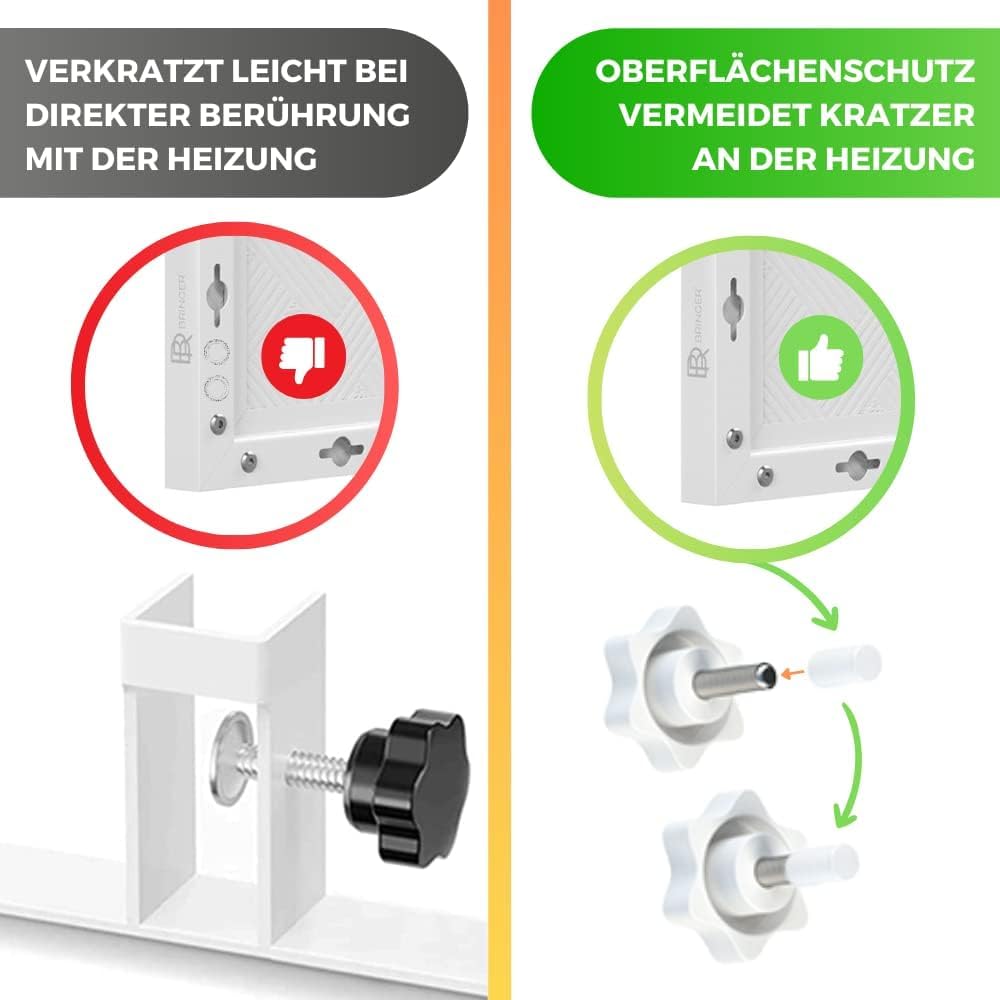Standfüsse für Infrarotheizung, Schwarz