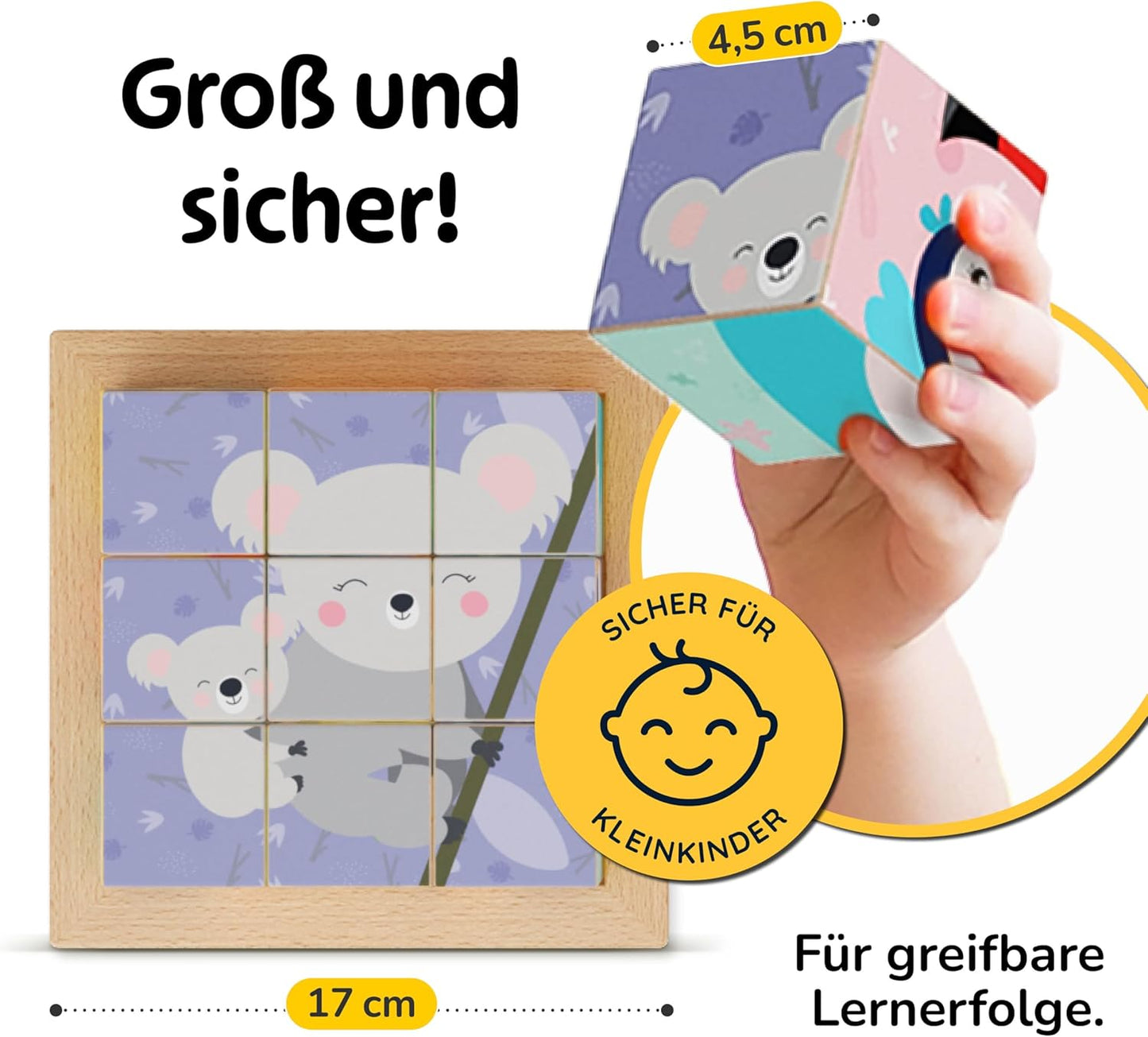 Bilderwürfel Puzzle aus Holz
