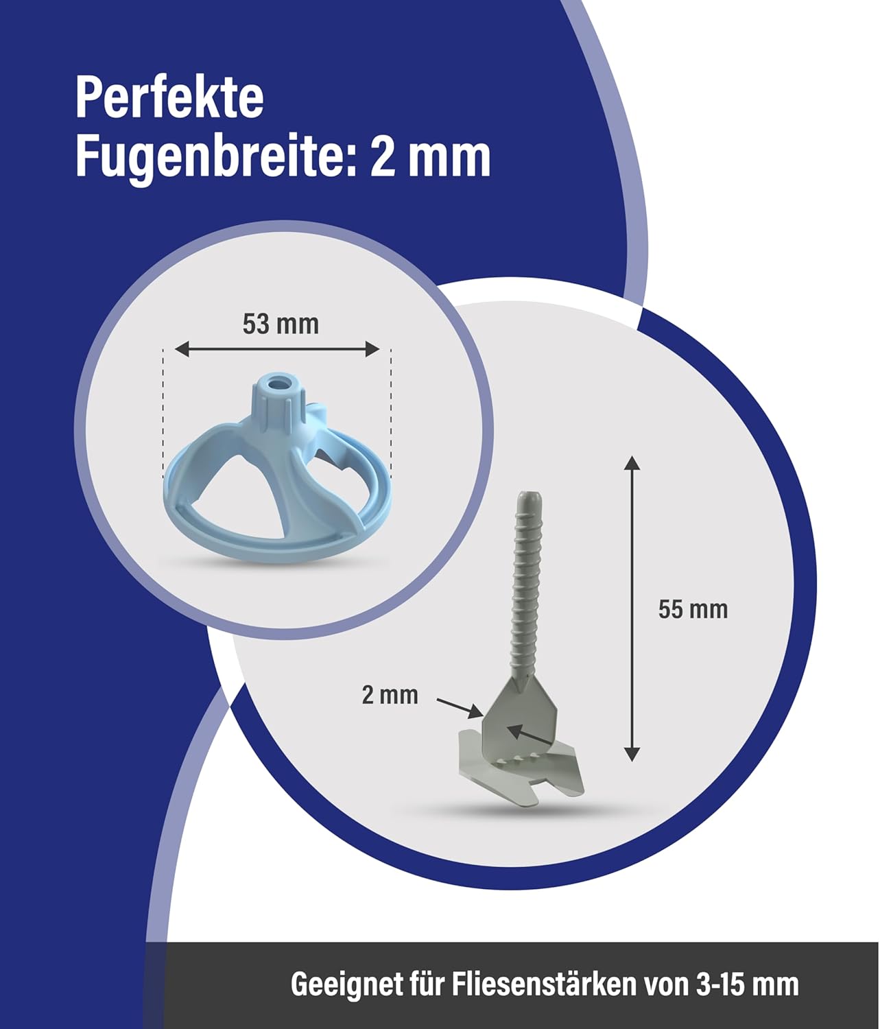 Fliesen Nivelliersystem Starter-Set, 10 Eimer