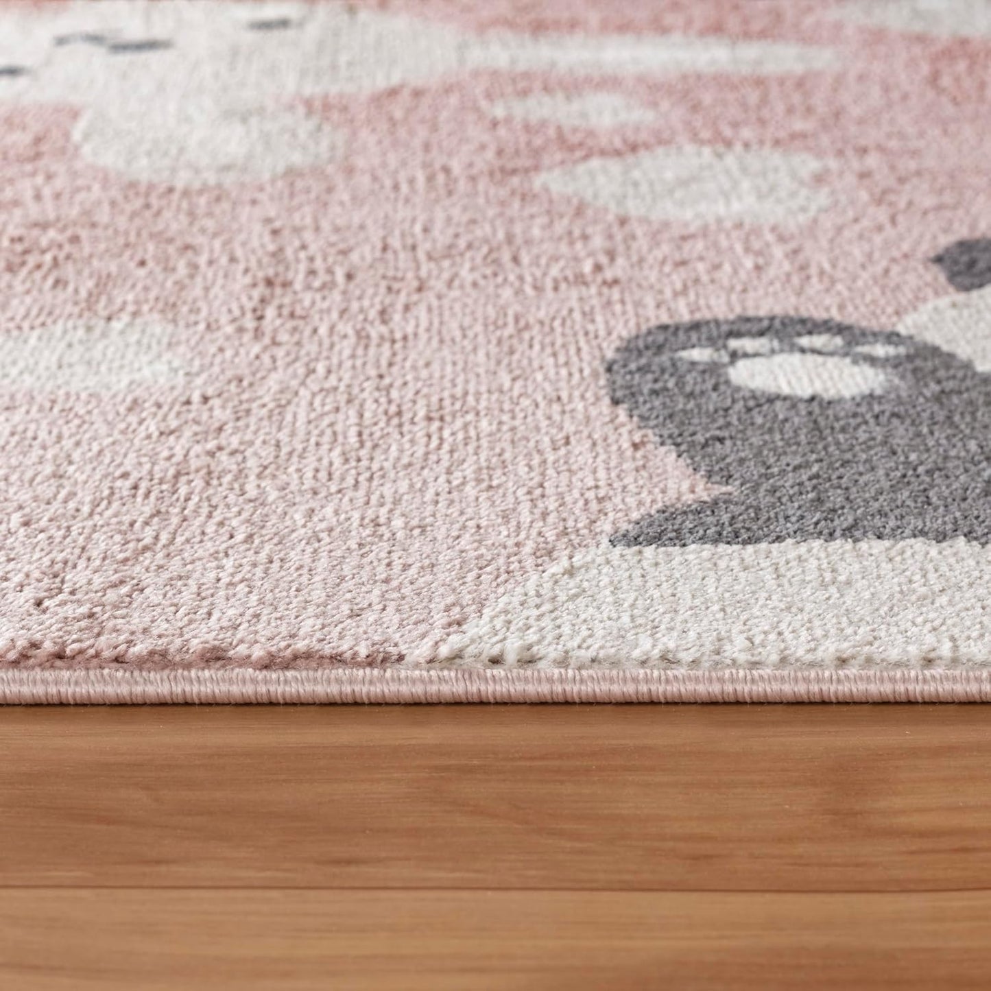Kinderteppich, 120 x 170 cm (Rechteckig) Hellrosa-beige