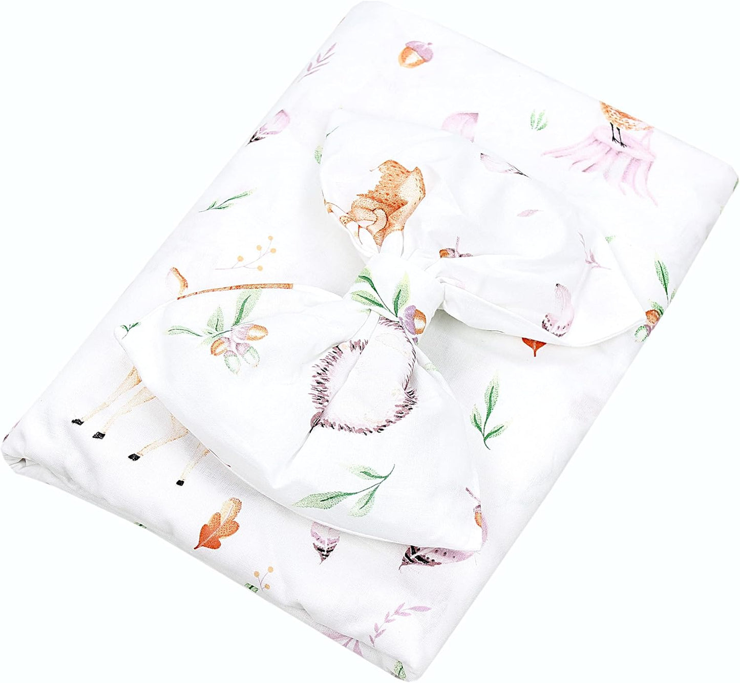 Babybetthimmel mit Schleifchen, ca. 160x240 cm Lichtung / Rehe