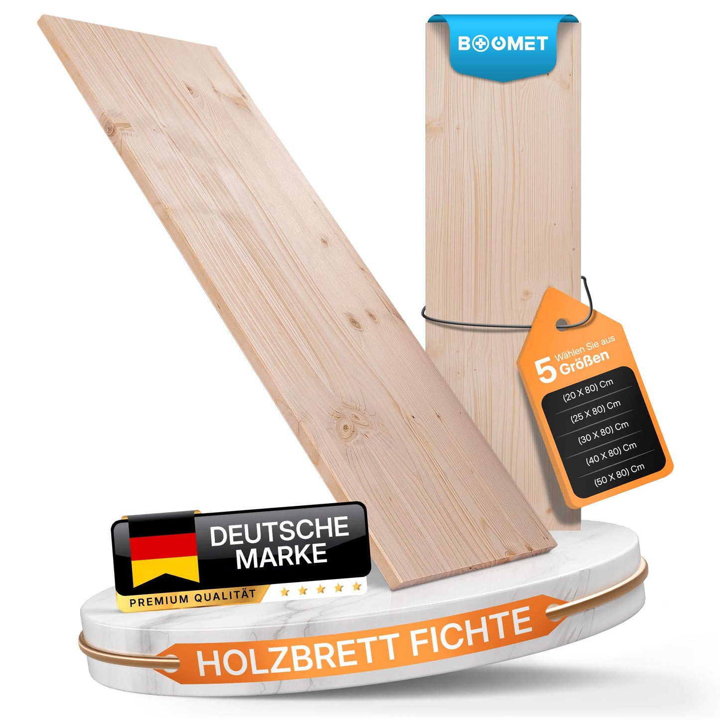 2er-Set Regalböden, 80x25 cm, 2 Stück 80 cm x 25 cm