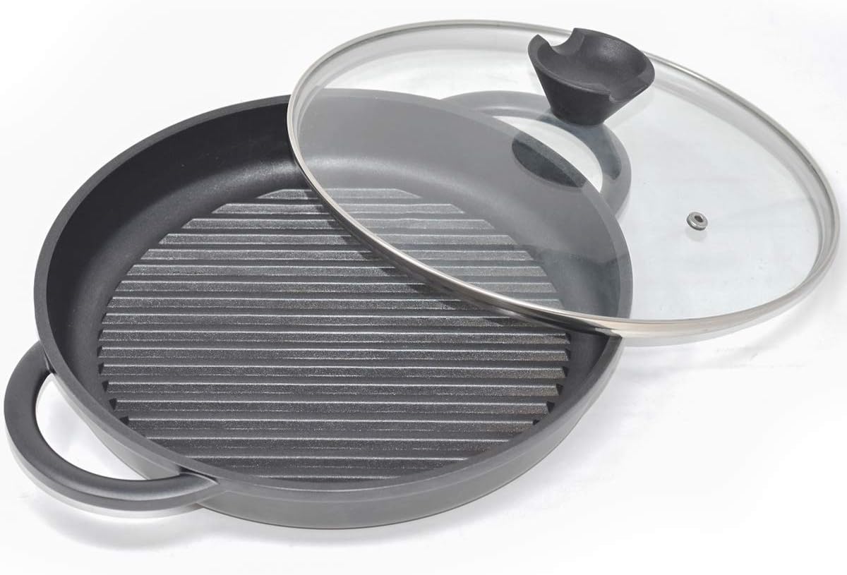 Grillpfanne mit Glasdeckel