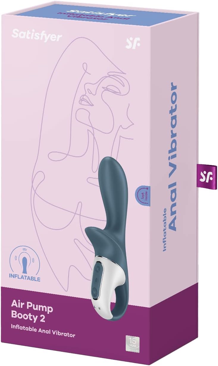 Air Pump Booty 2 - Aufblasbarer Analvibrator 18 cm