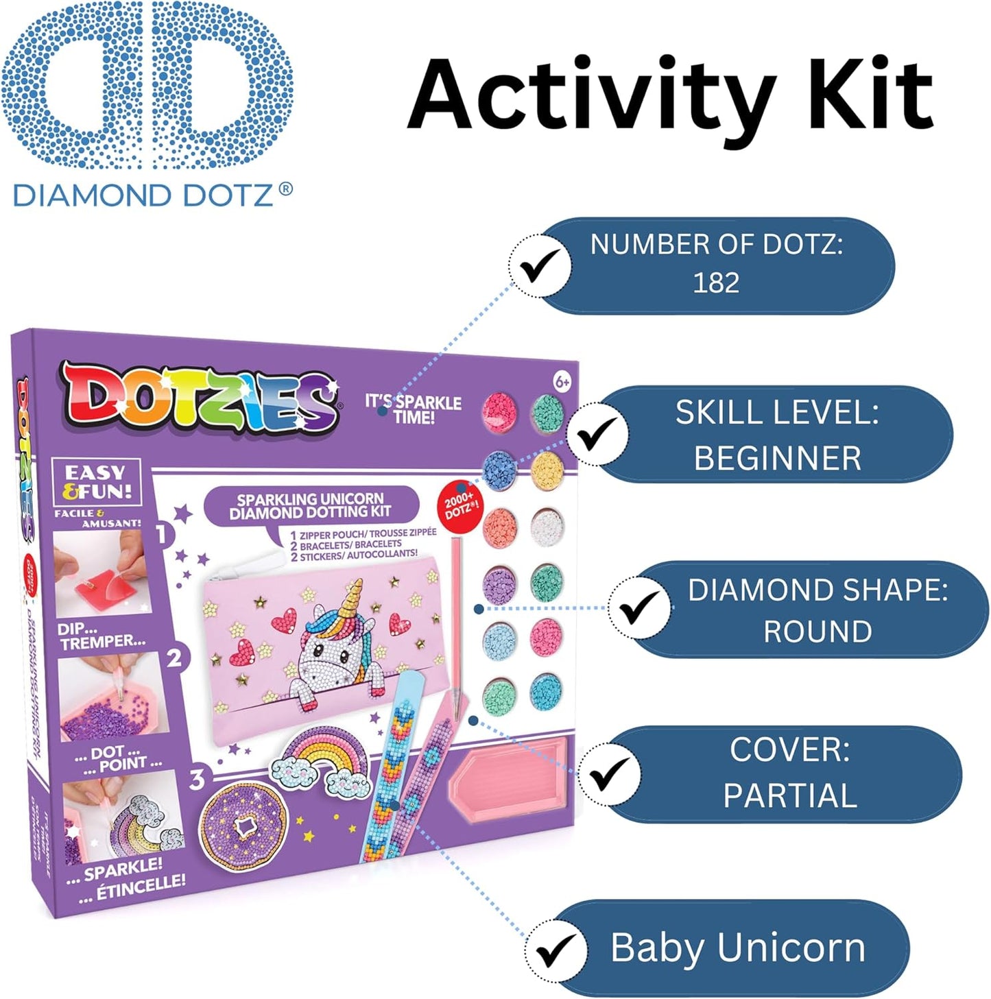 Diamond Painting Set Einhornbaby, Einhornbaby