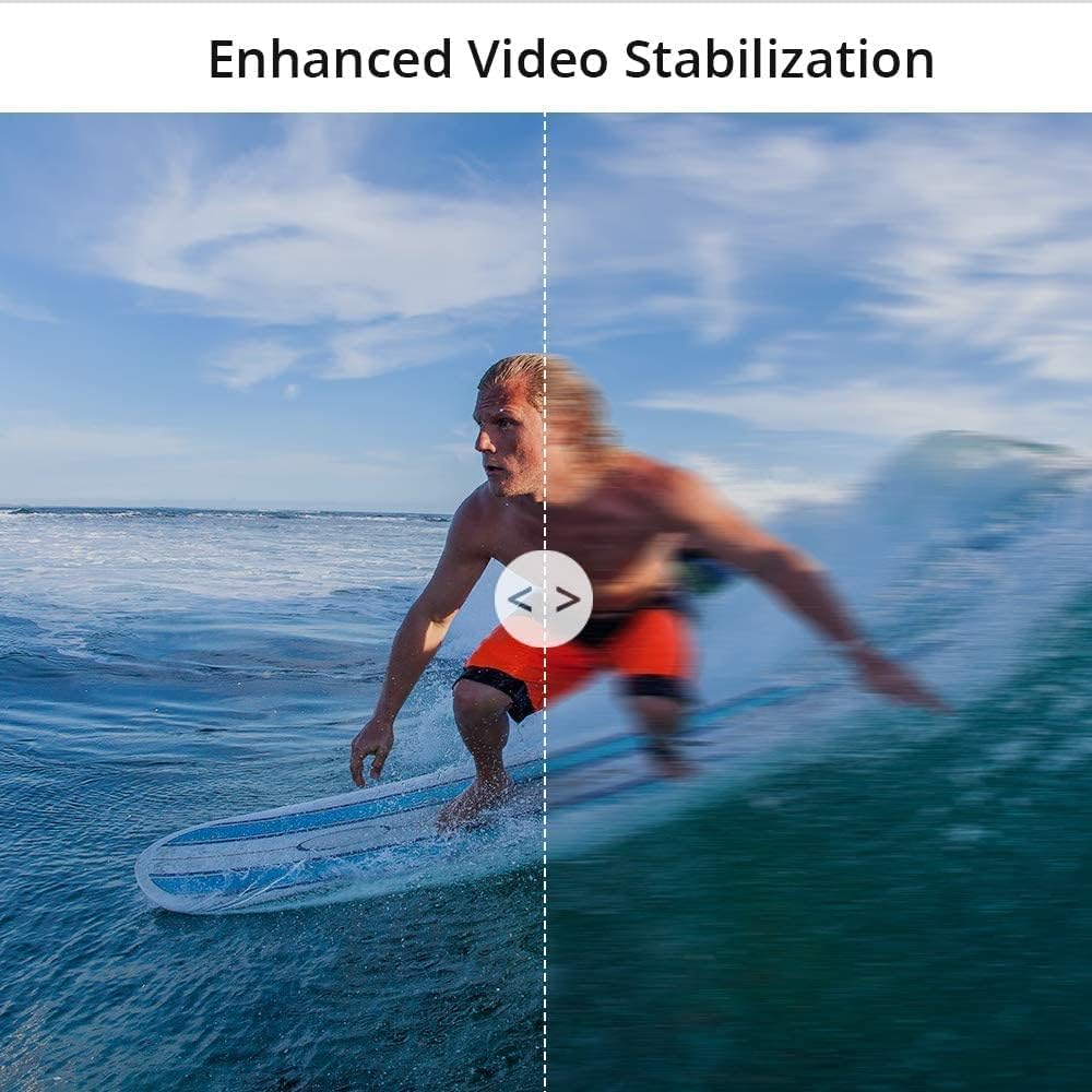 Action Cam 4K30FPS mit Touchscreen und EIS 2.0, Schwarz