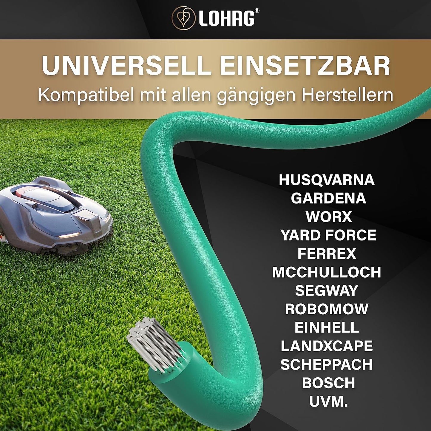 Universal Begrenzungskabel für Mähroboter, 150m