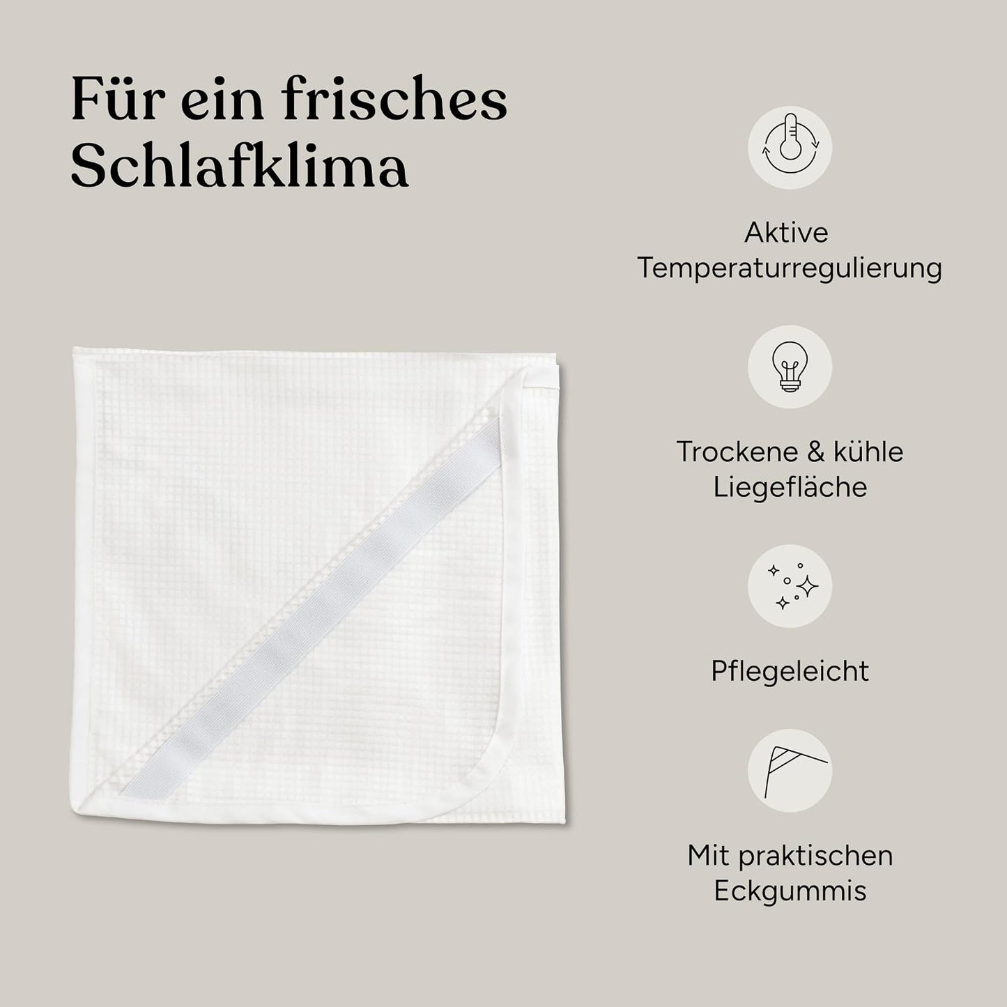 Kühlende Matratzenauflage, 90x200 cm