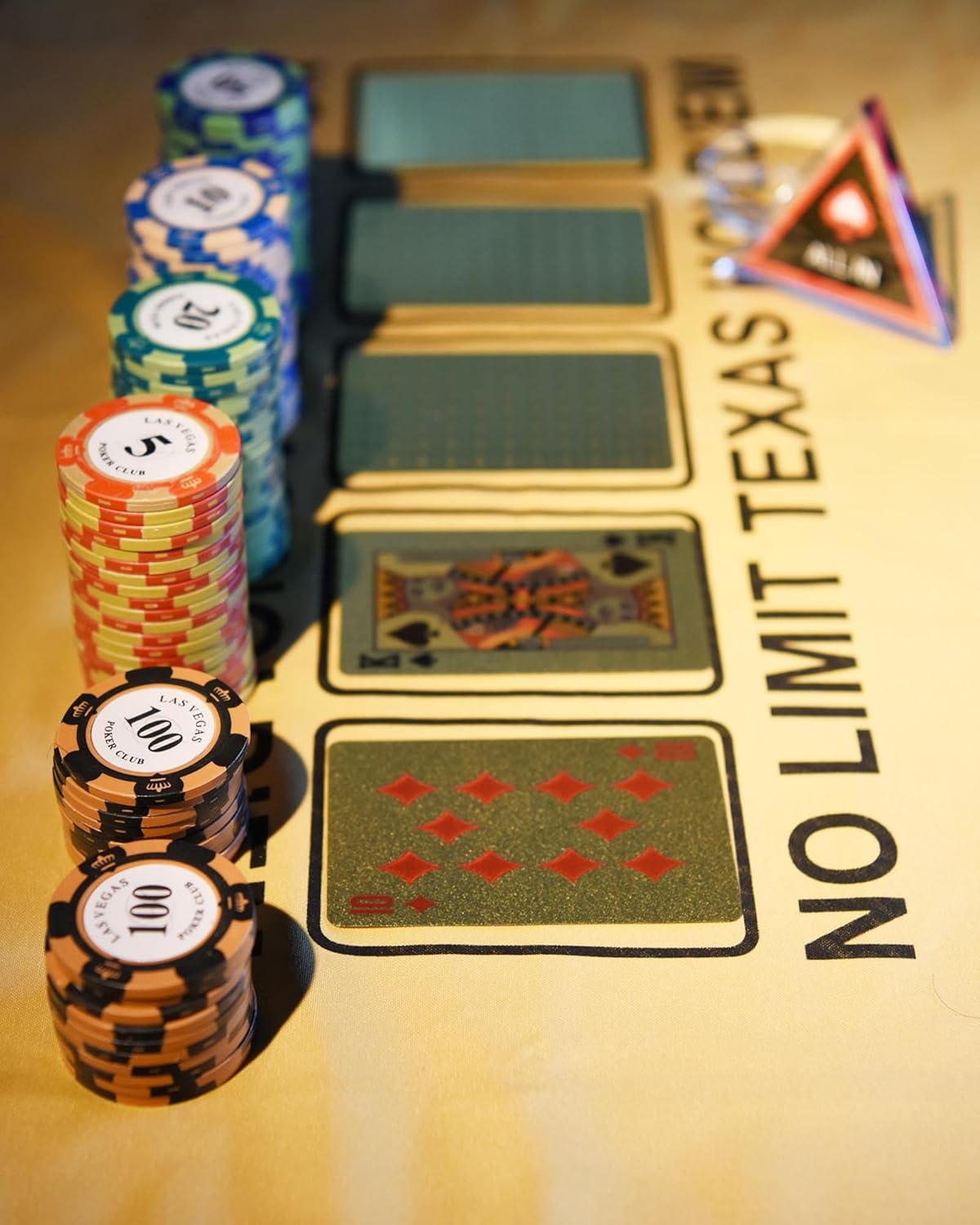 Pokerchip-Set mit Tonchips 100 Stück