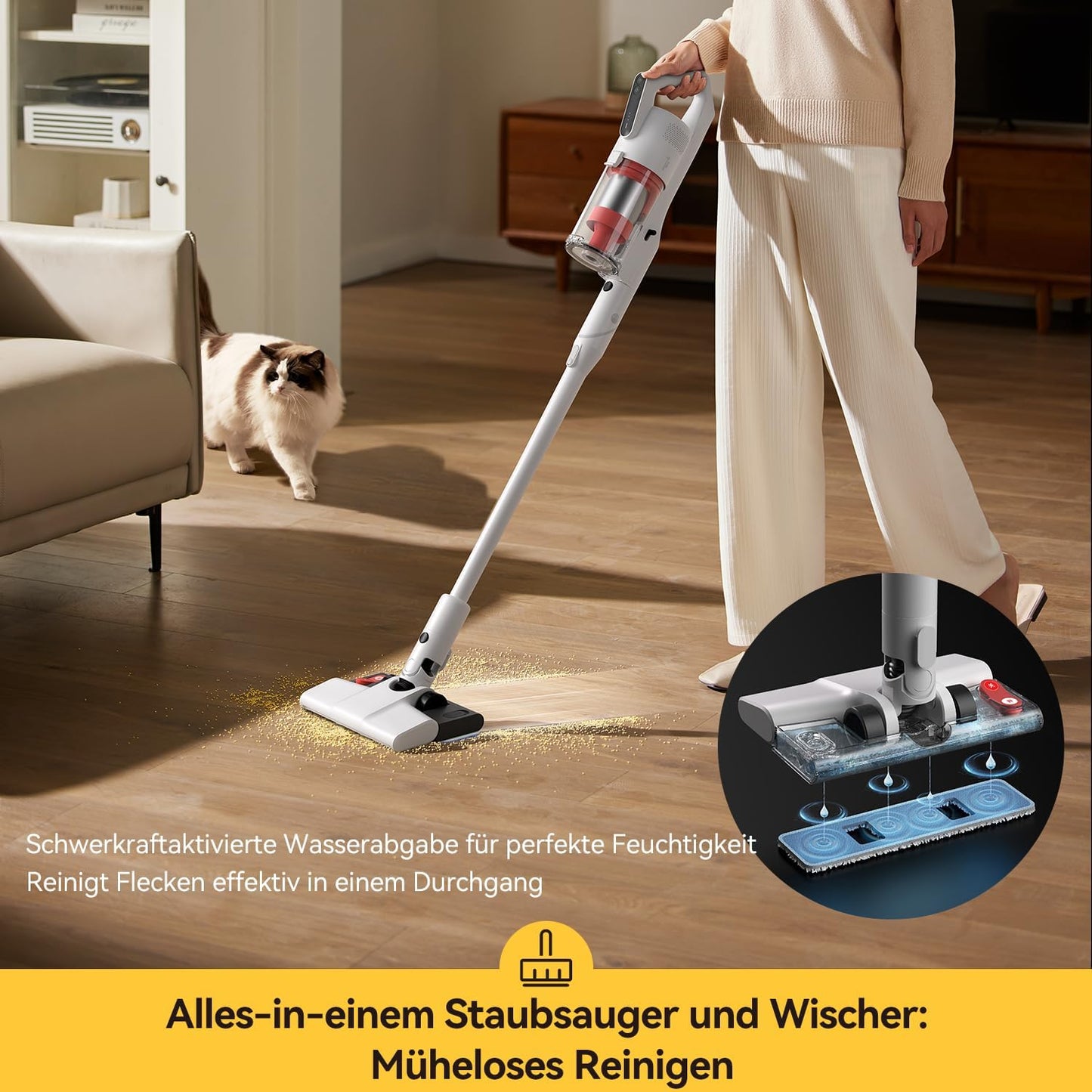 Kabelloser Akku-Staubsauger DEM-T20W