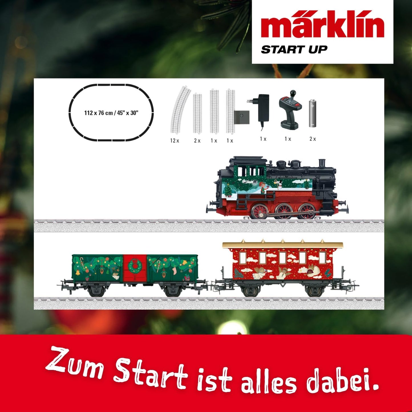 Startpackung Weihnachts-Dampflock