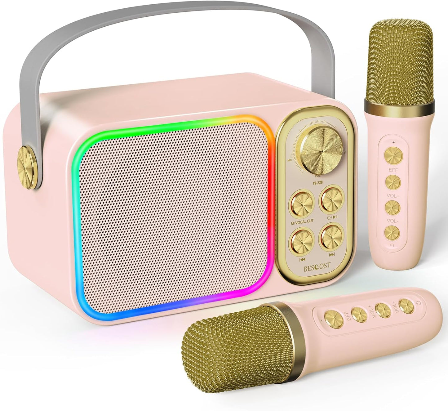 Karaoke-Maschine, LED-Rosa