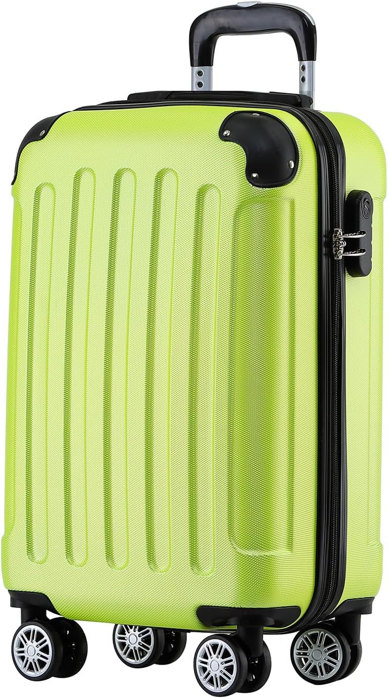 Hartschalen-Handgepäckkoffer mit Zwillingsrollen (55cm), Grün Handgepäck (55cm)