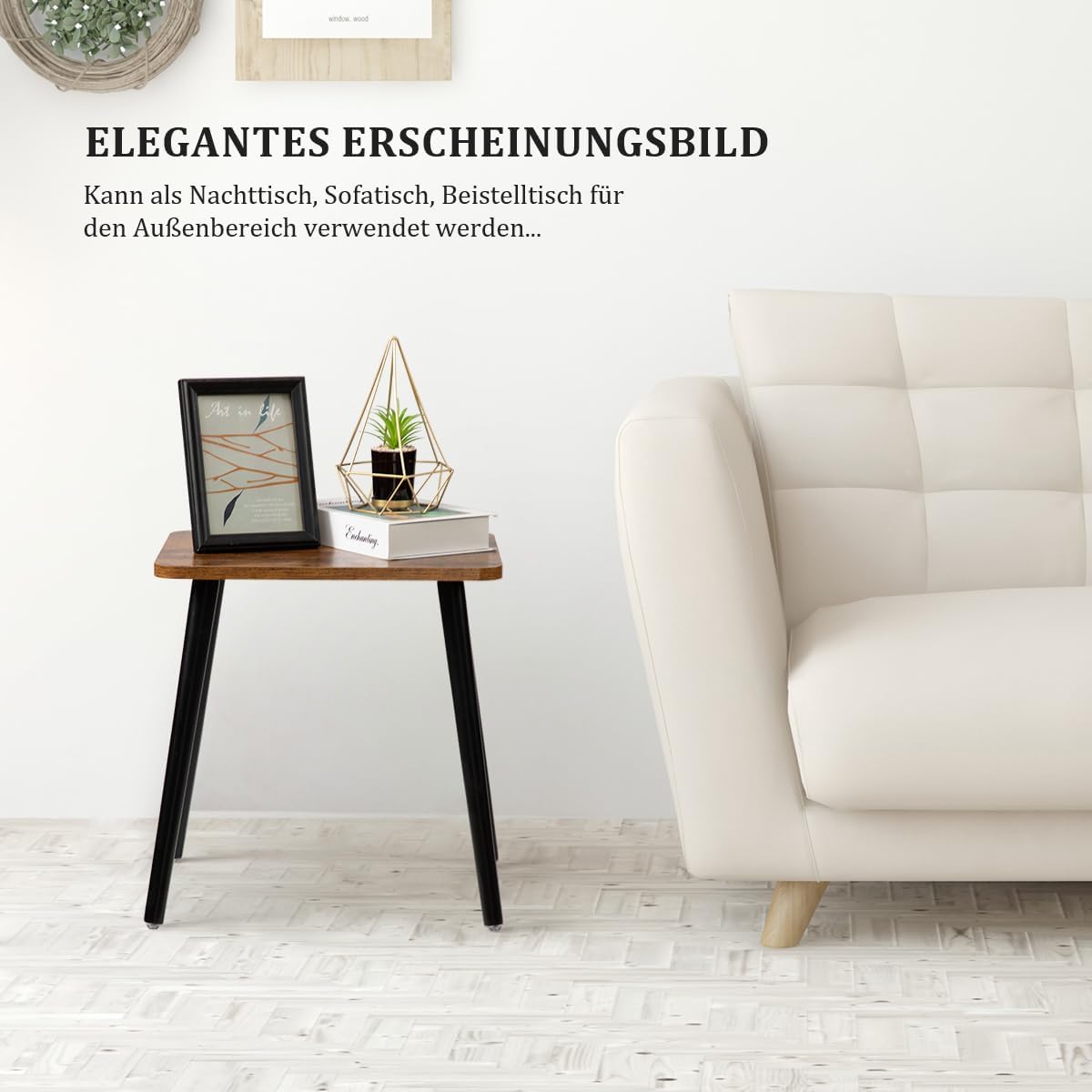 Kleiner Beistelltisch, Braun