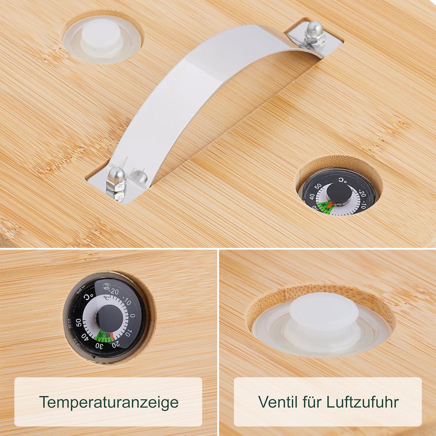 Getränkespender mit Ständer & Thermometer, 5 Liter