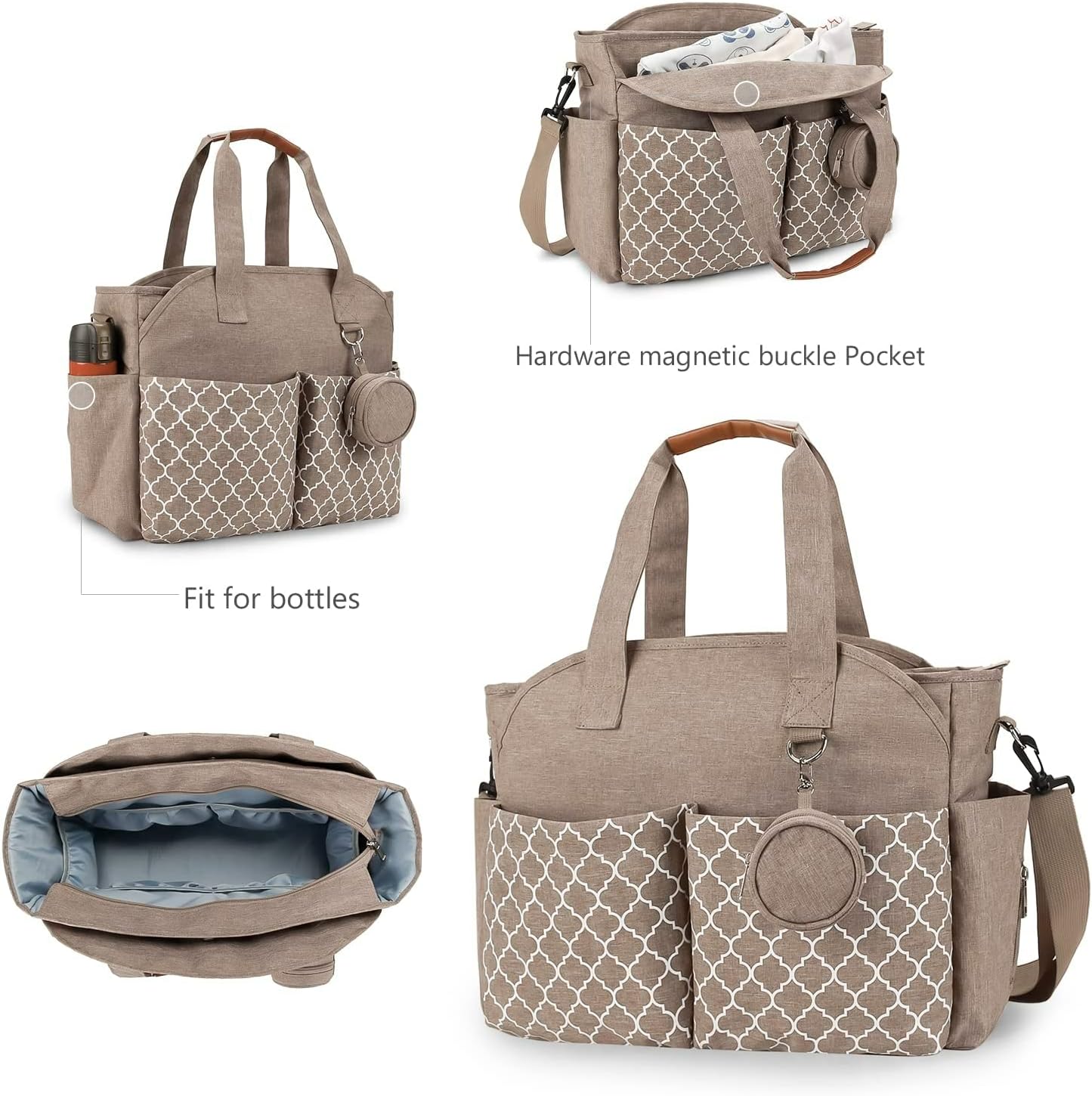 Multifunktionale Wickeltasche, Gelb
