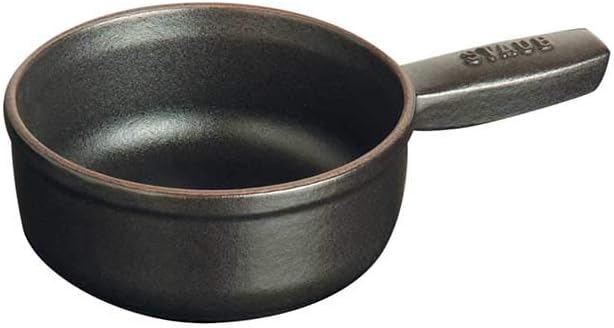 Mini-Fonduetopf, Schwarz 0,35 l