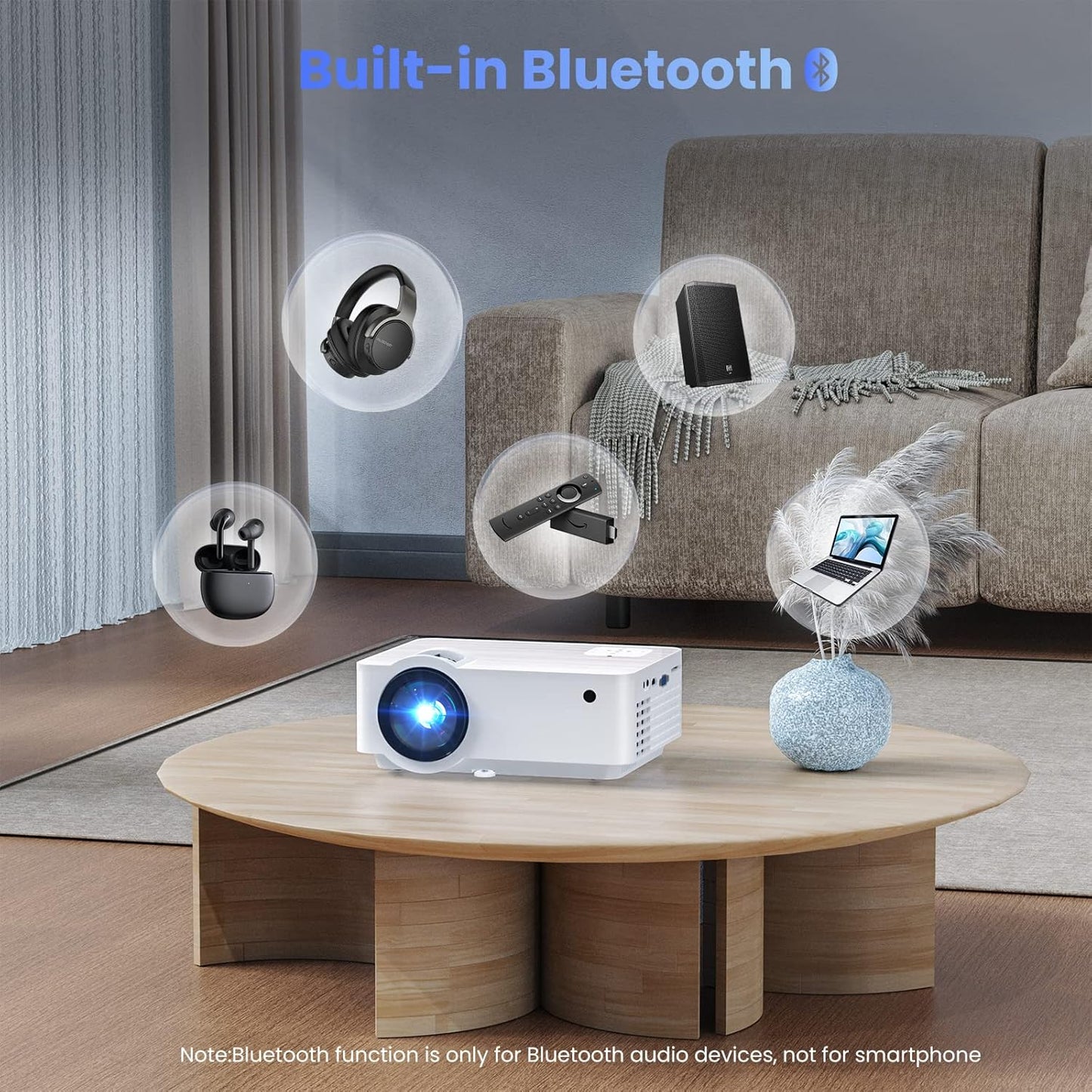 Full HD 1080P Mini Beamer, 9500Lumens