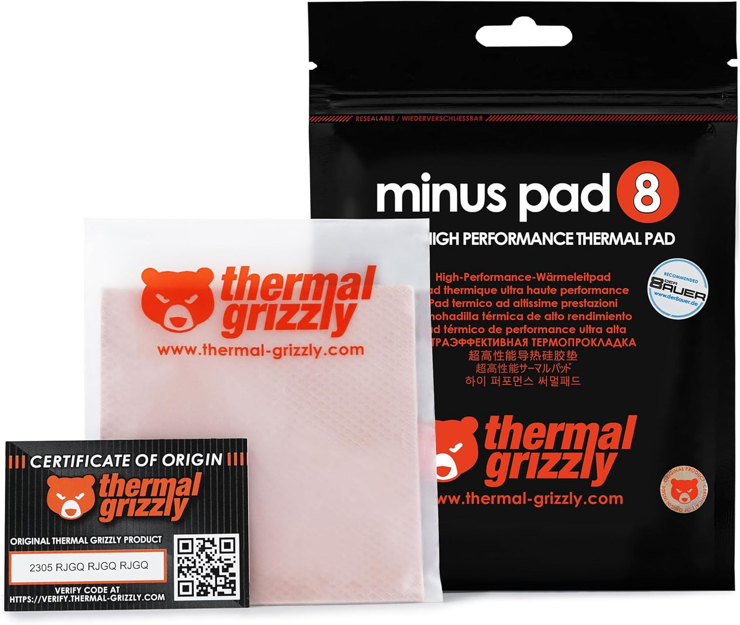 Minus Pad 8 Wärmeleitpad